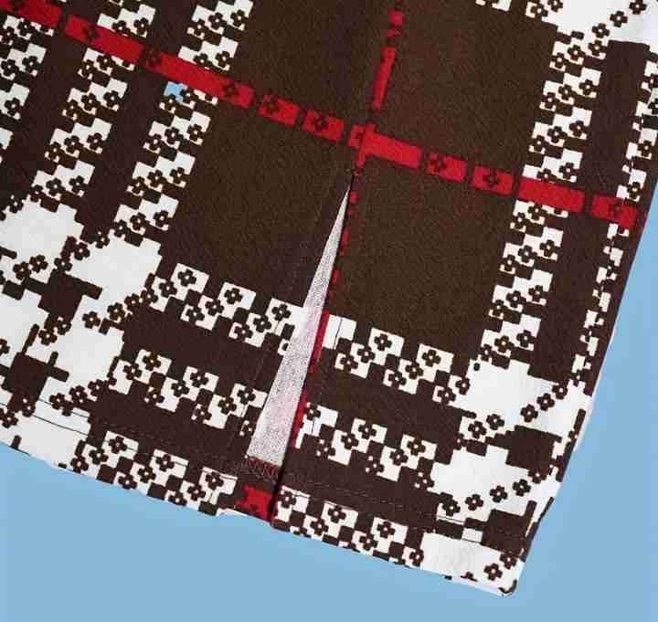 Falda cuadrillé marrón y roja - miniatura 3