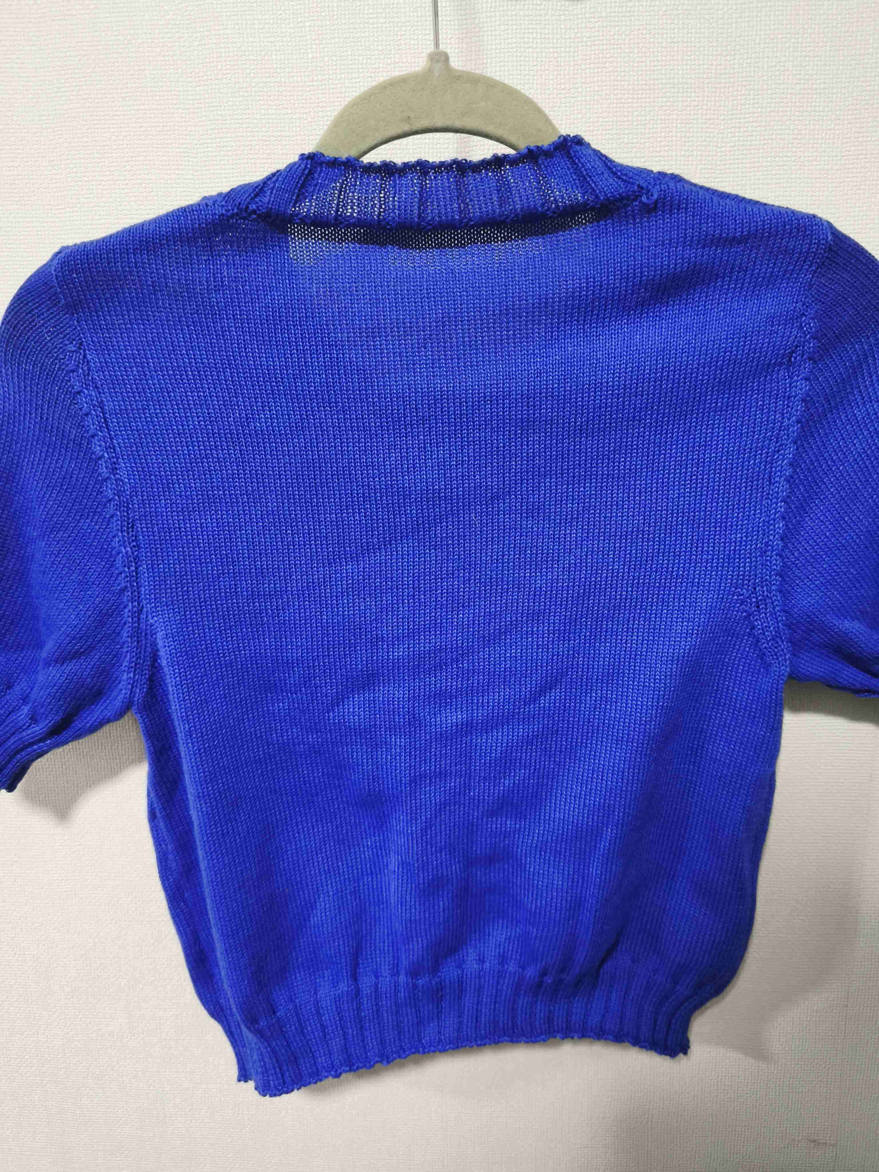 Cárdigan azul con botones - miniatura 2