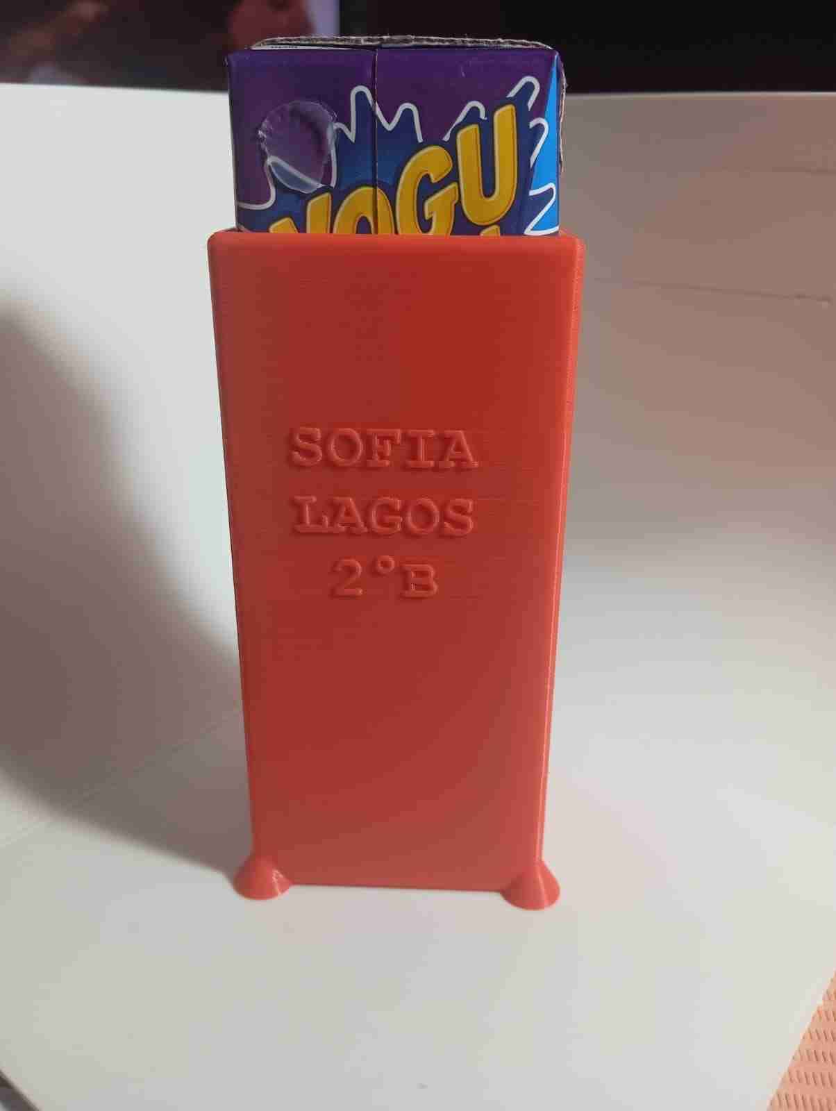 Porta leche o jugo en cajita