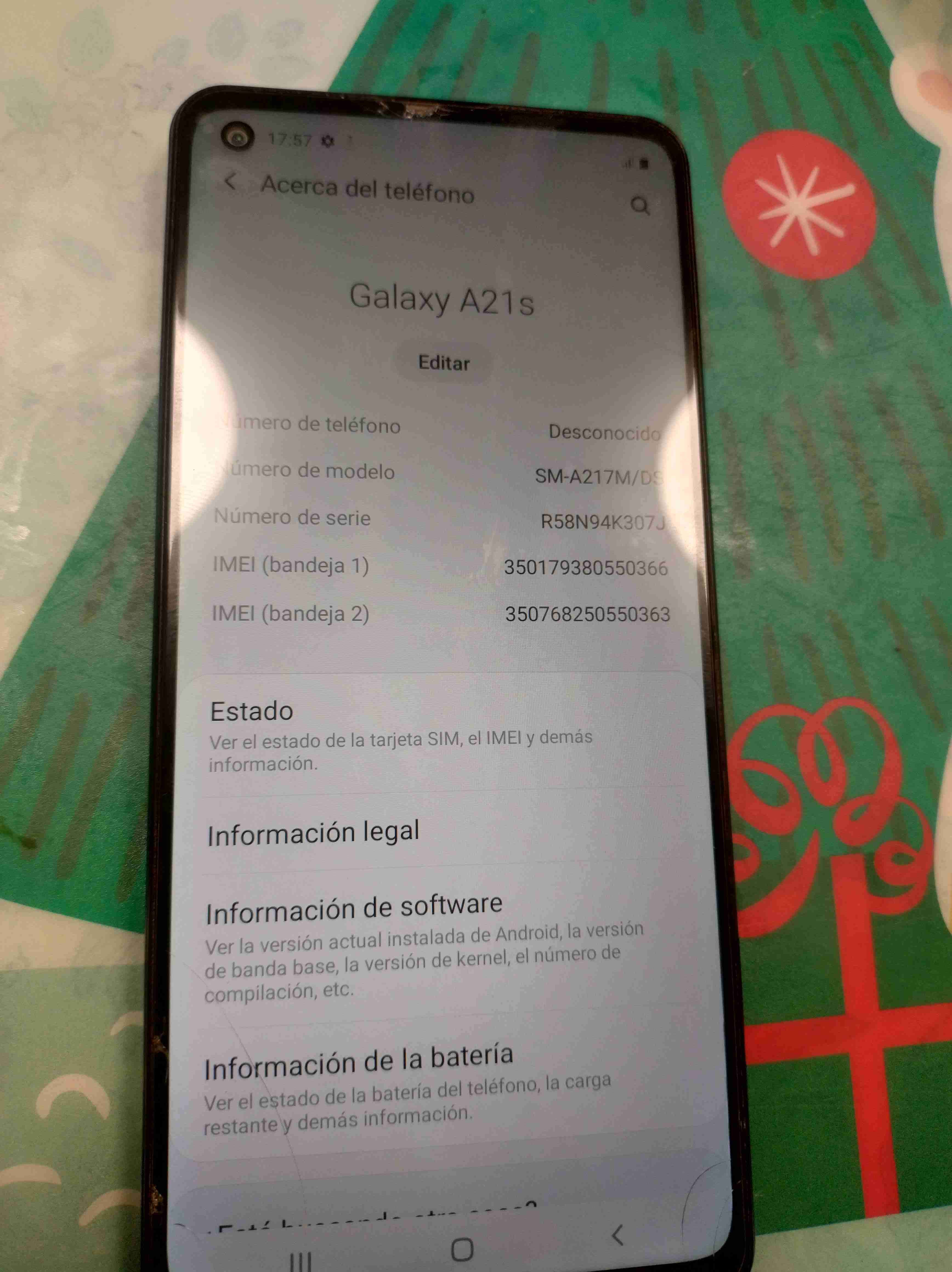 Teléfono Samsung Galaxy A21S - miniatura 3