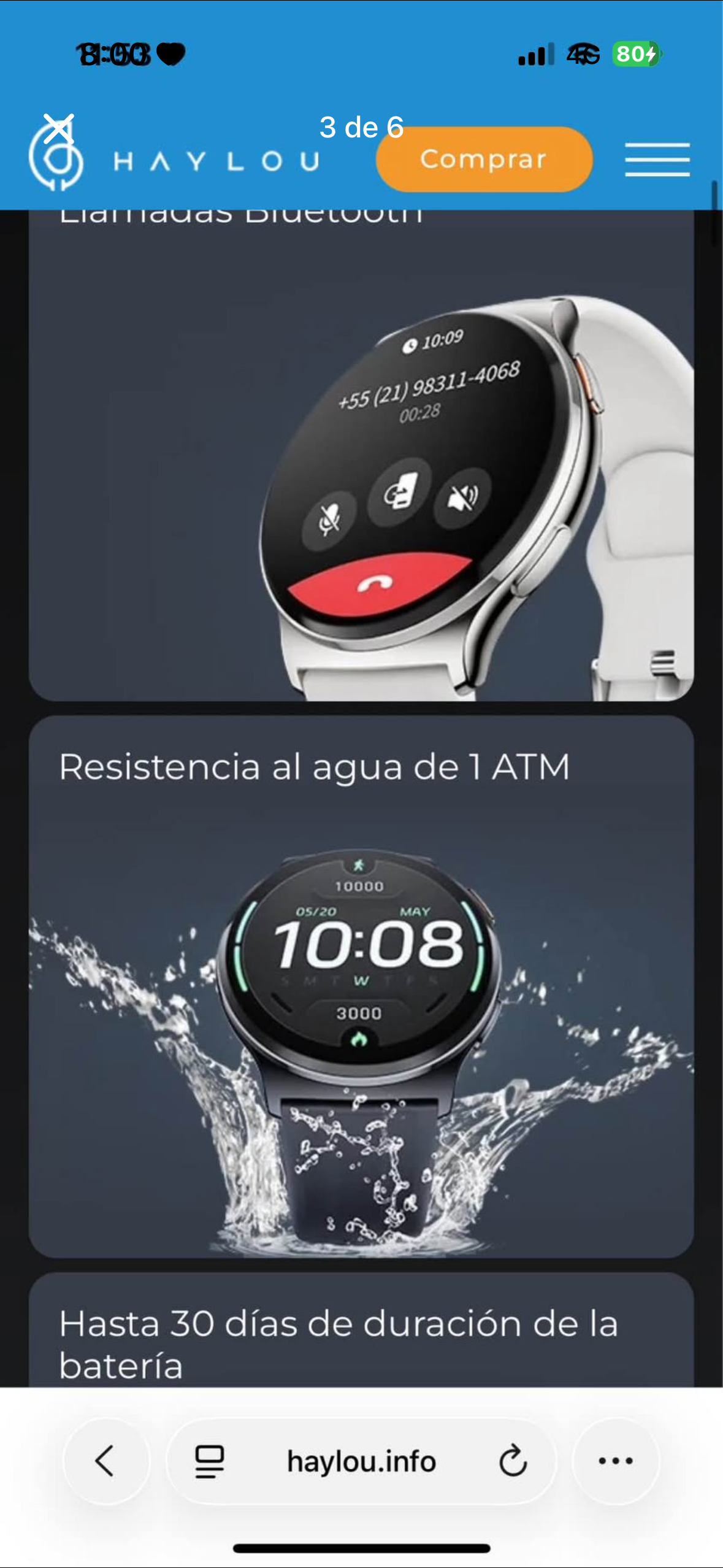 Reloj inteligente Haylou Solar Lite 2 - miniatura 4