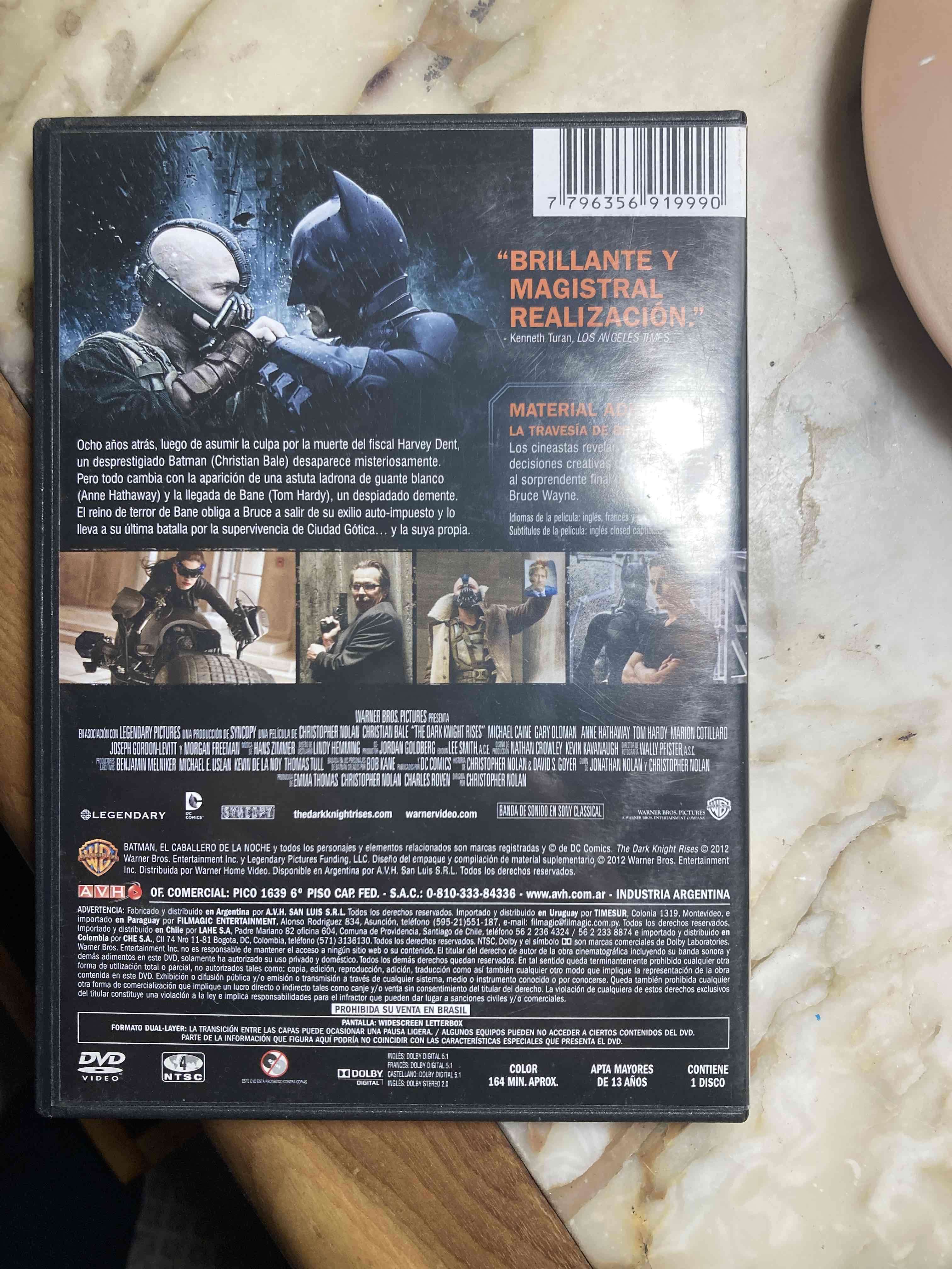 DVD Batman: El Caballero de la Noche Asciende - miniatura 2