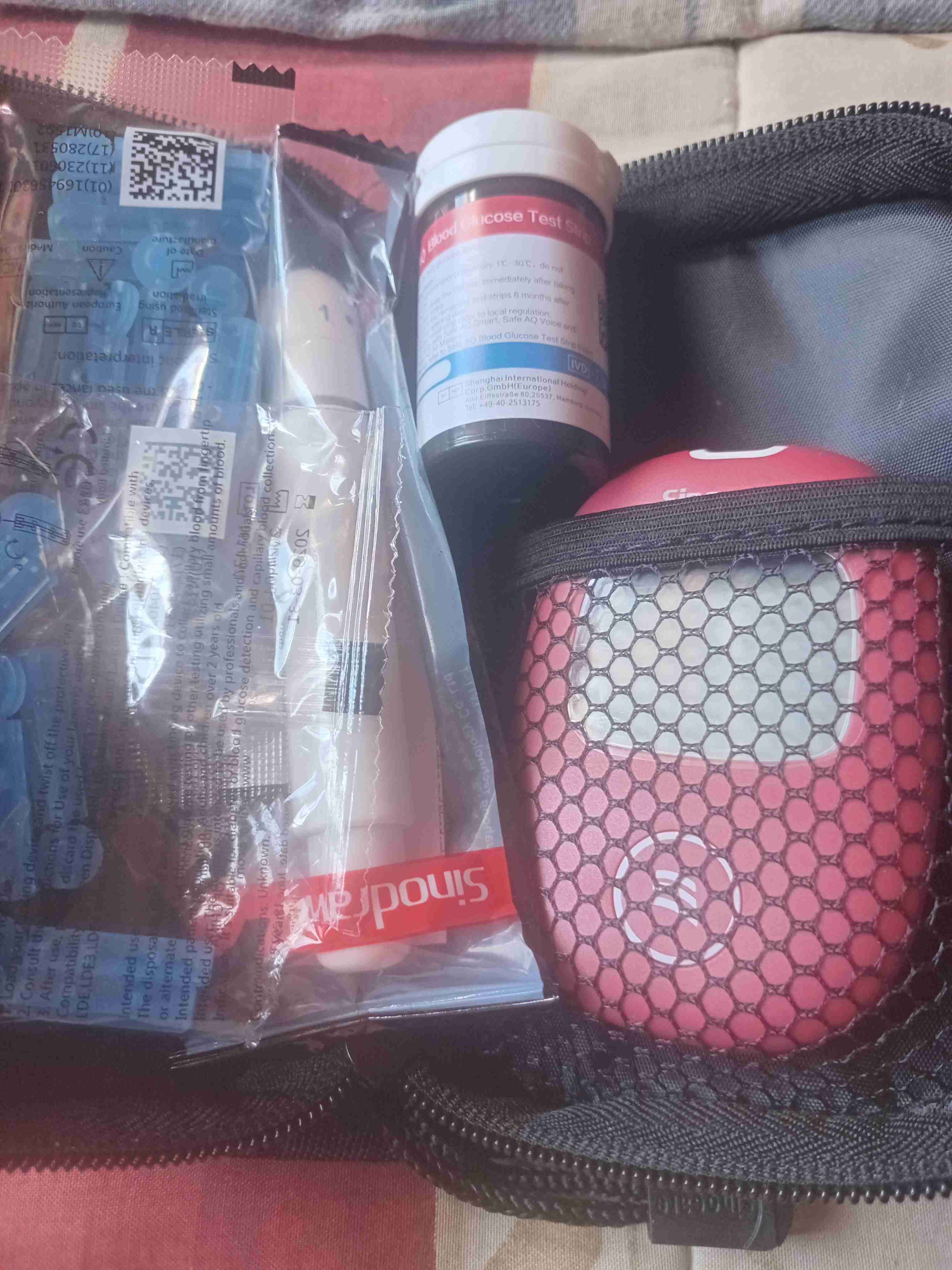 Monitor de glucosa Sinocare rojo - miniatura 2