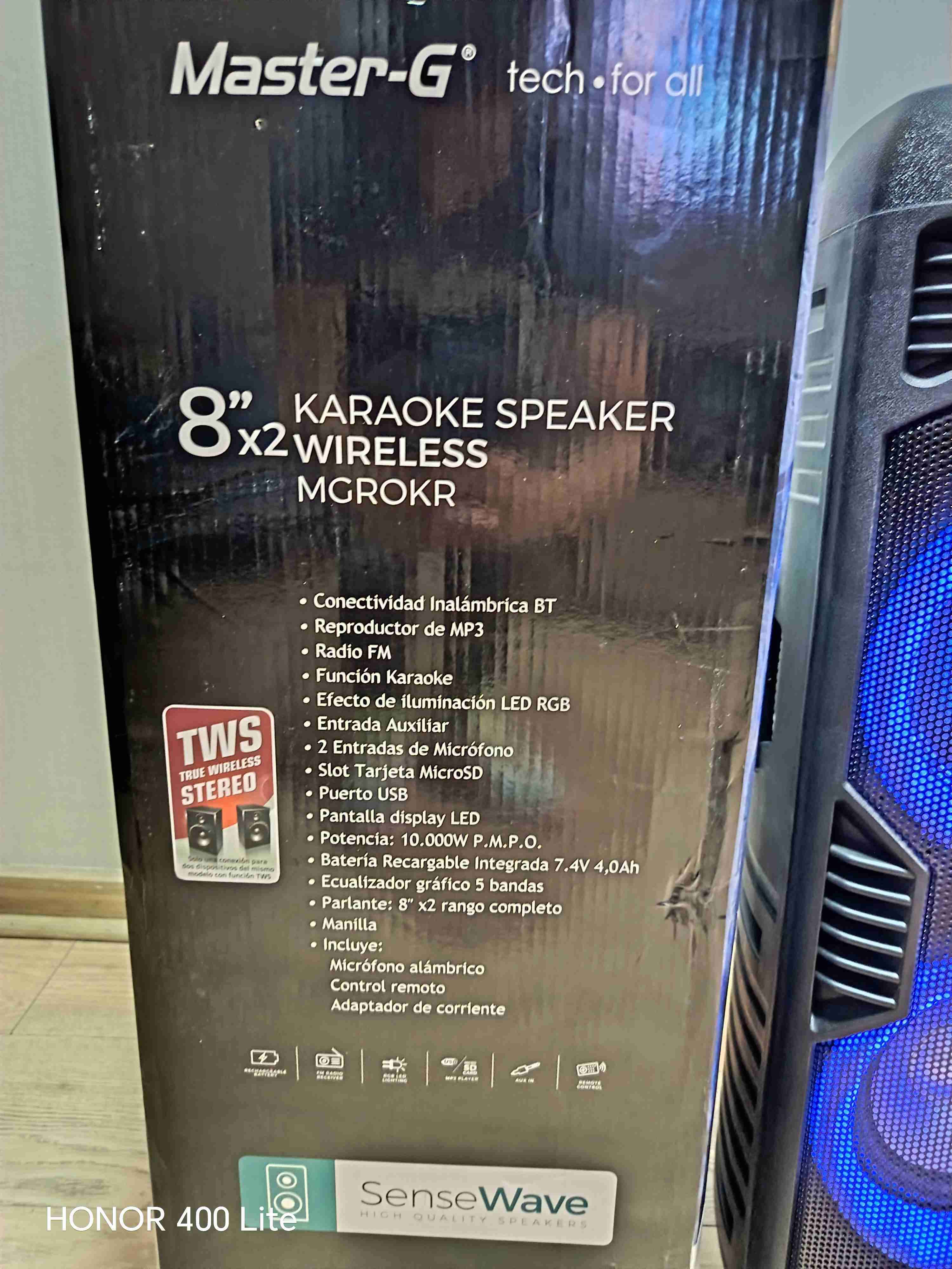 Parlante karaoke Master-G ROKR - miniatura 3