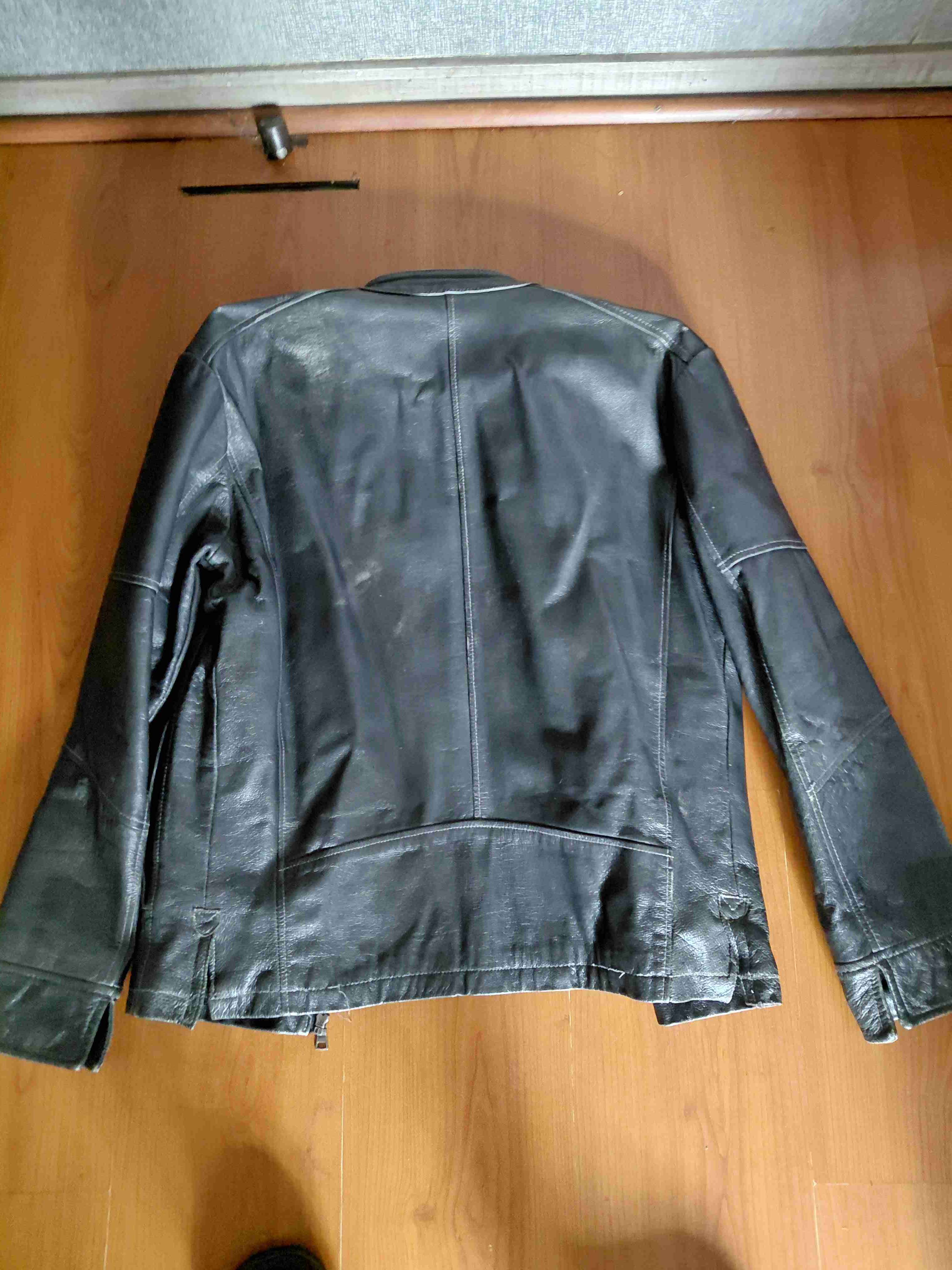 Chaqueta de cuero negra Basement talla S - miniatura 2