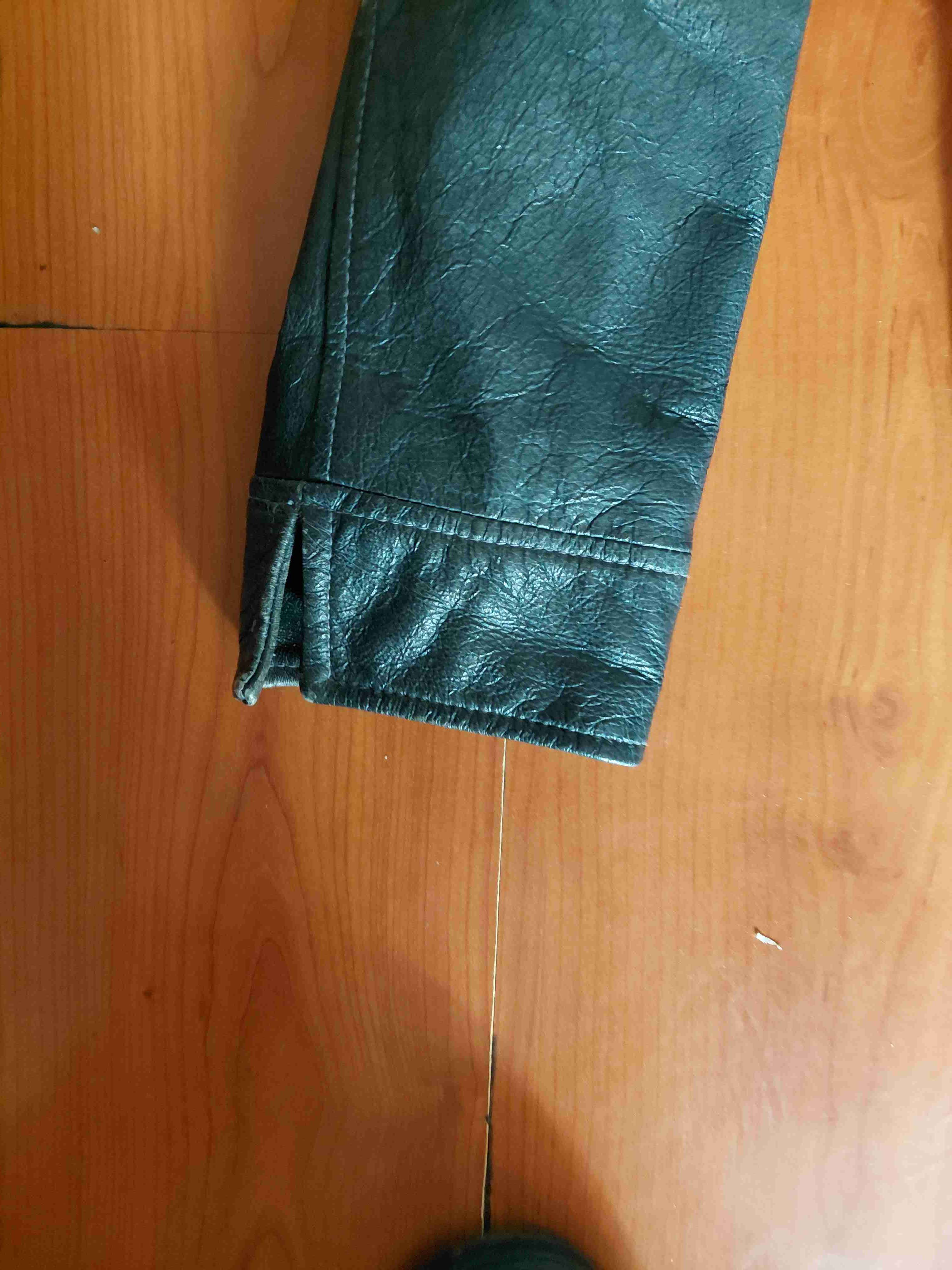 Chaqueta de cuero negra Basement talla S - miniatura 4