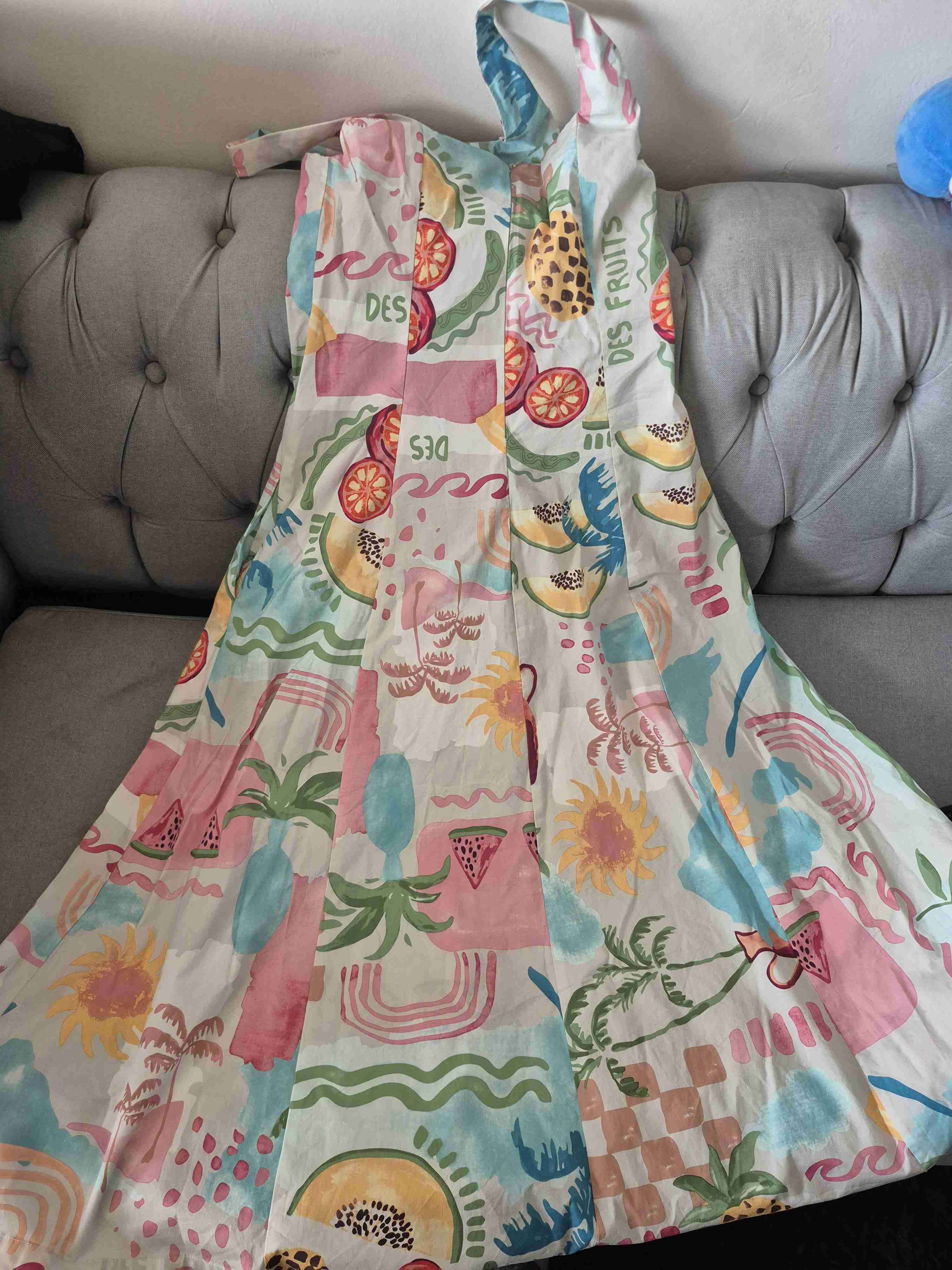 Vestido veraniego estampado frutas - miniatura 3