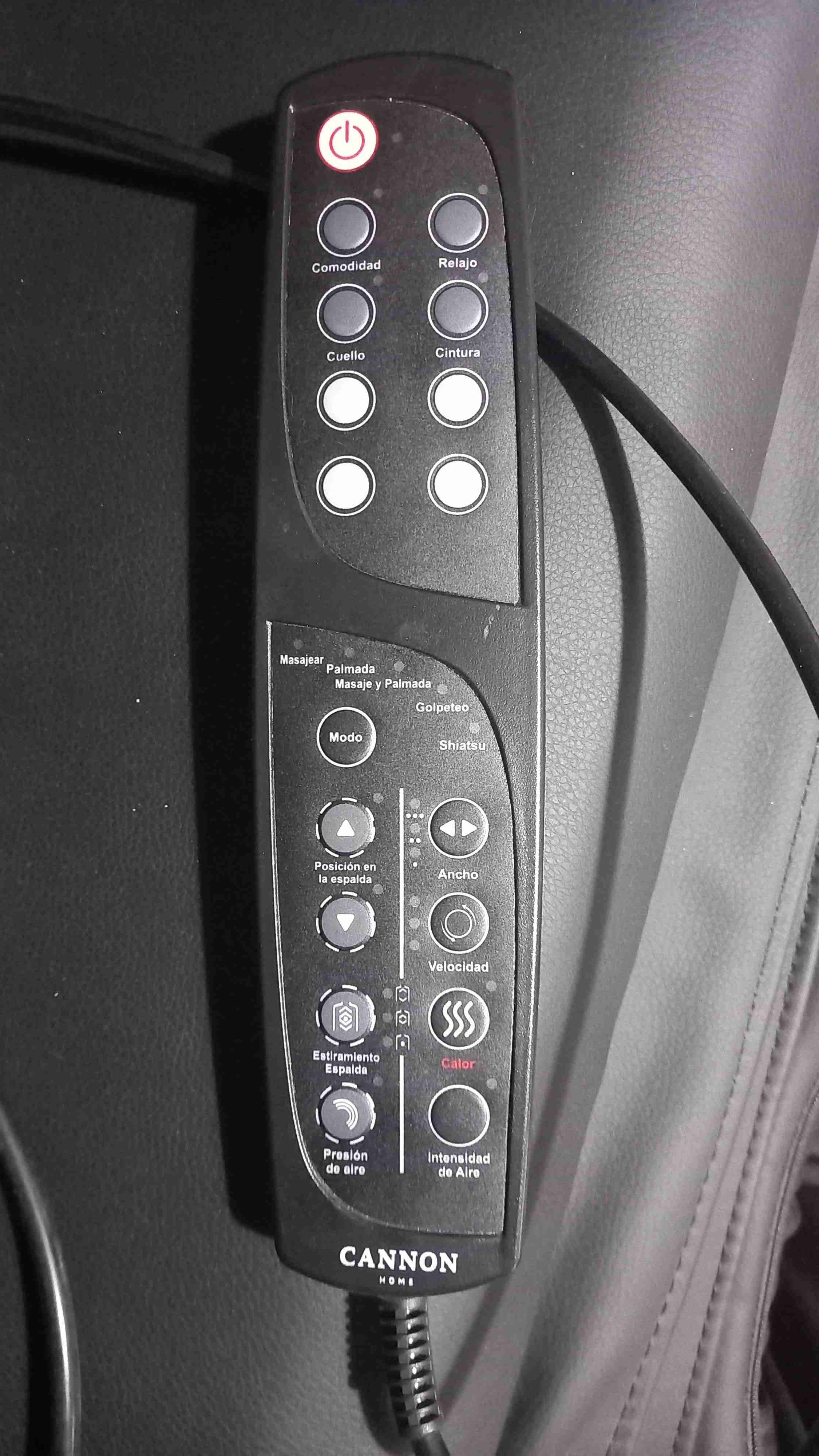 Silla de masajes negra Cannon - miniatura 4