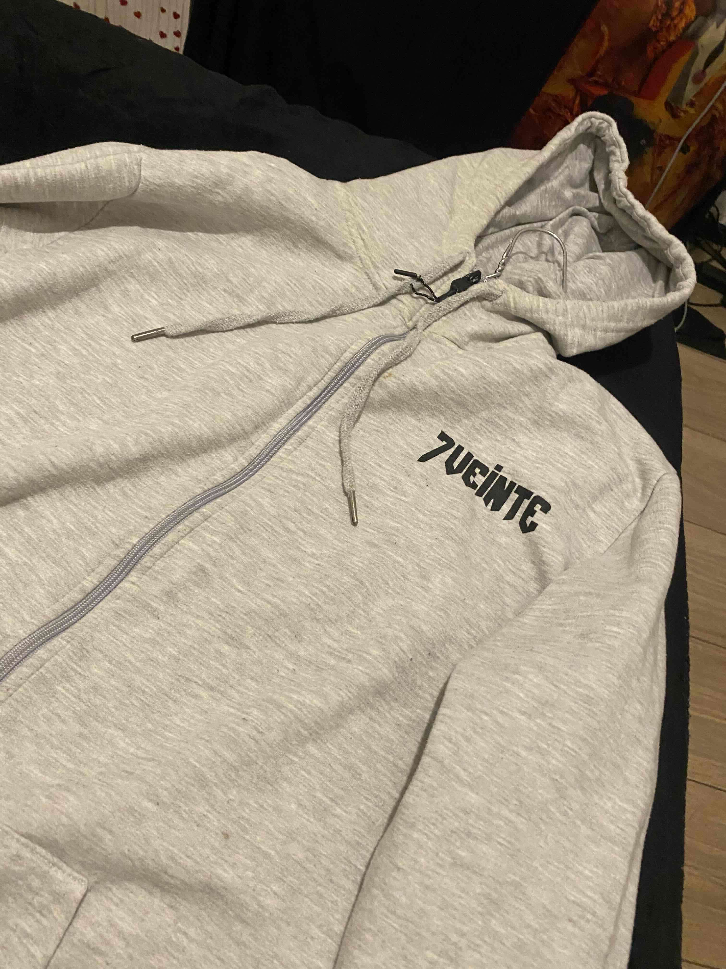 Polerón gris con cierre - miniatura 2