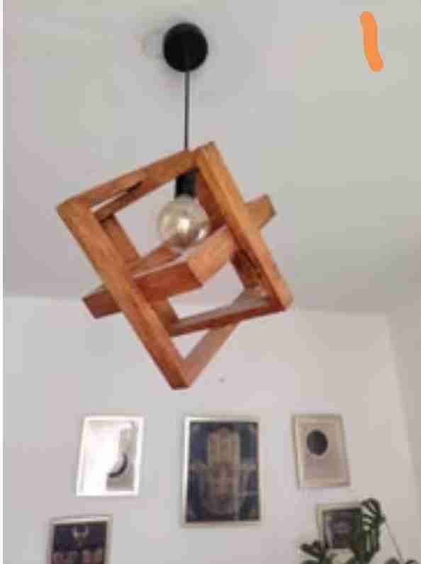 Lámpara colgante de madera - miniatura 2