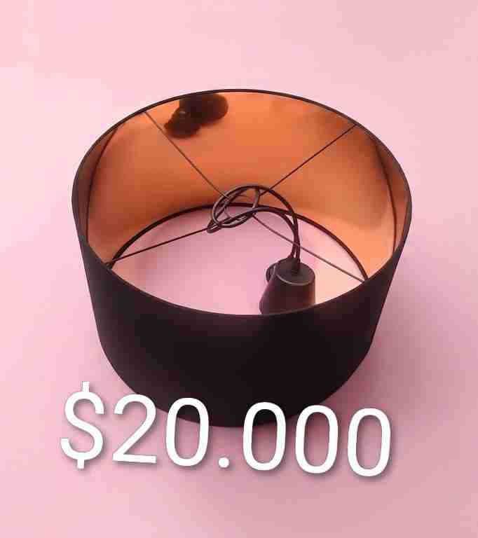 Pantalla de lámpara negra - miniatura 1