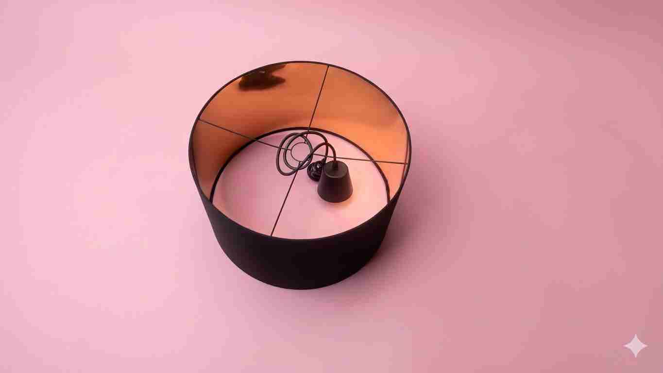 Pantalla de lámpara negra - miniatura 2