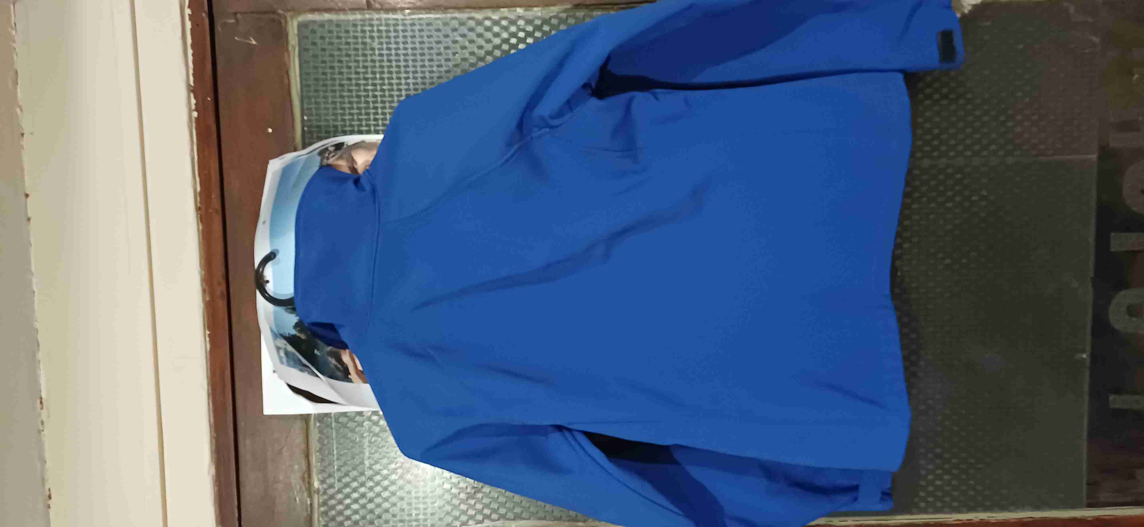 Impermeable azul rey con cierre Talla M - miniatura 2