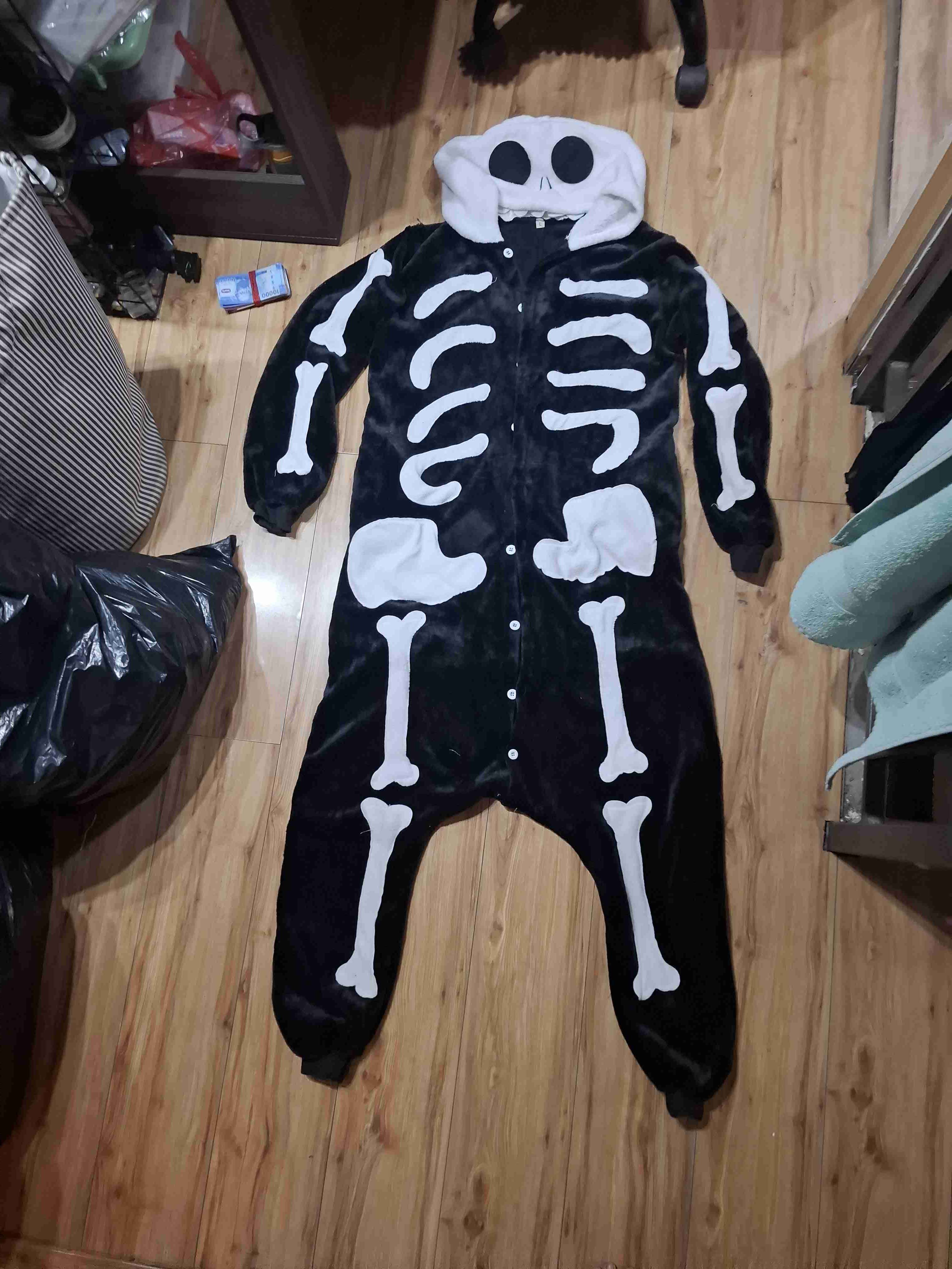 Pijama de esqueleto completo - miniatura 3