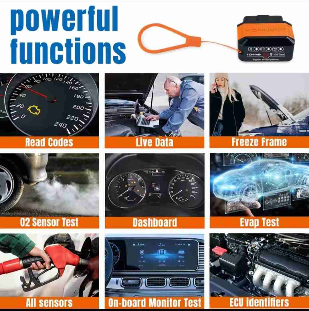 Escáner OBD2 Bluetooth Konnwei - miniatura 5