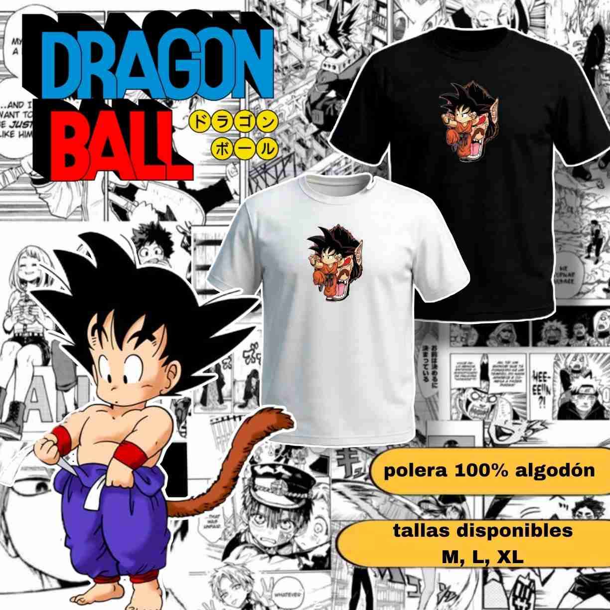 Polera Goku Dragon Ball - miniatura 1