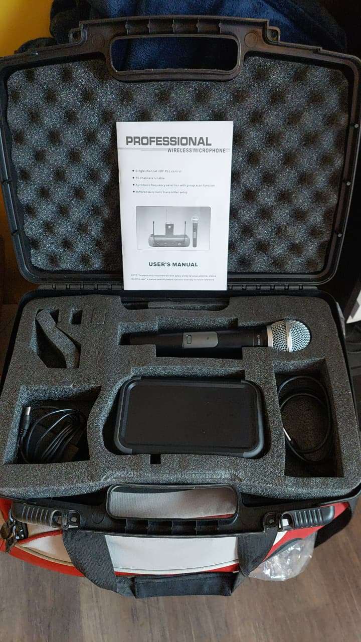 Micrófono inalámbrico profesional alcance 100m