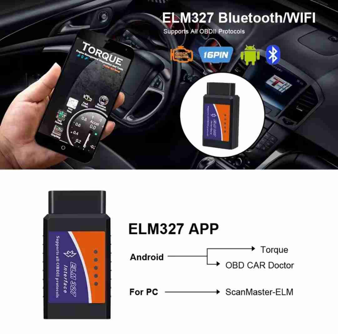 Scanner diagnóstico OBDII ELM327 version 1.5 - miniatura 2