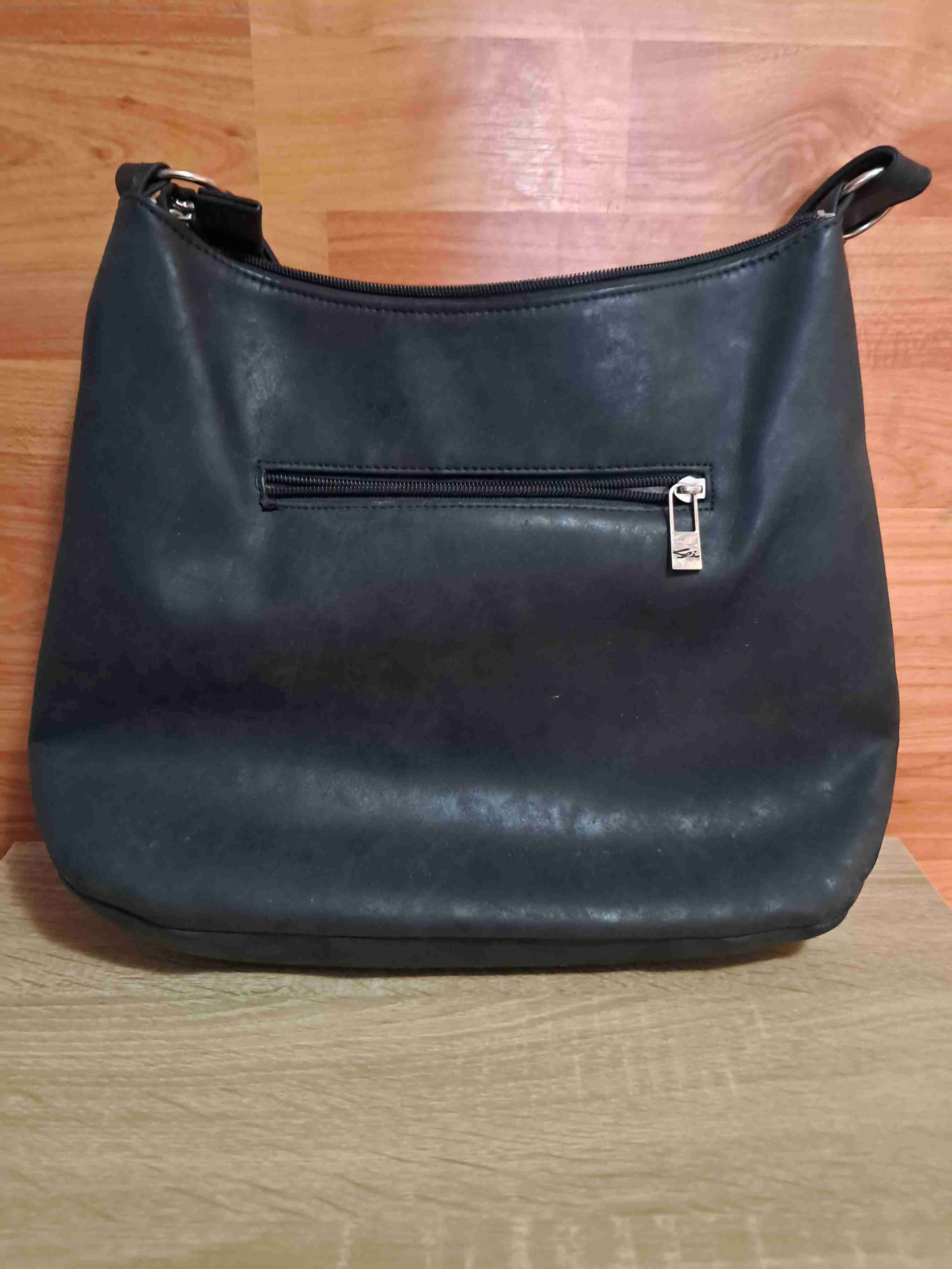 Cartera de mano negra elegante - miniatura 2