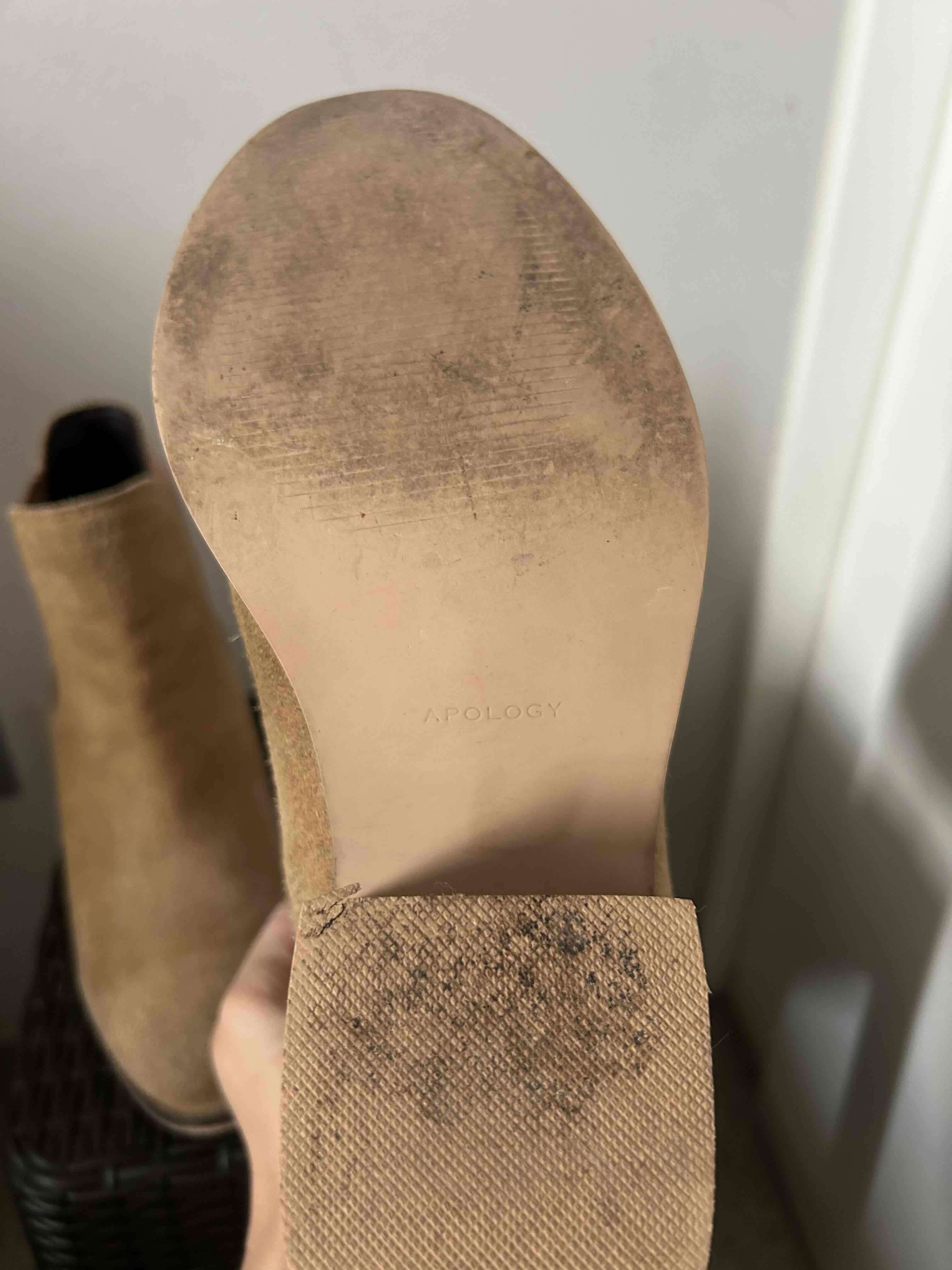 Botines de cuero ante marron claro - miniatura 4