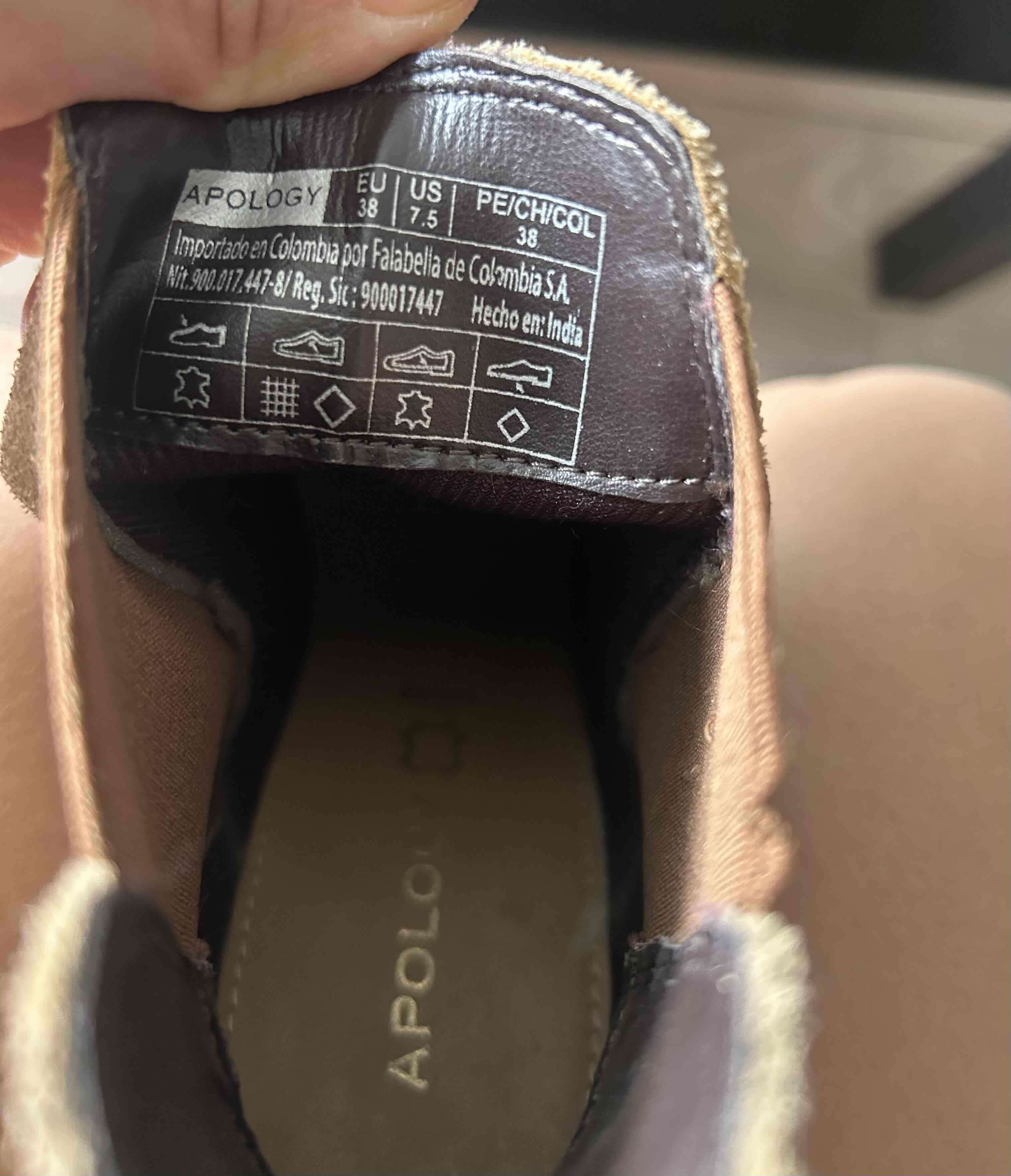 Botines de cuero ante marron claro - miniatura 5