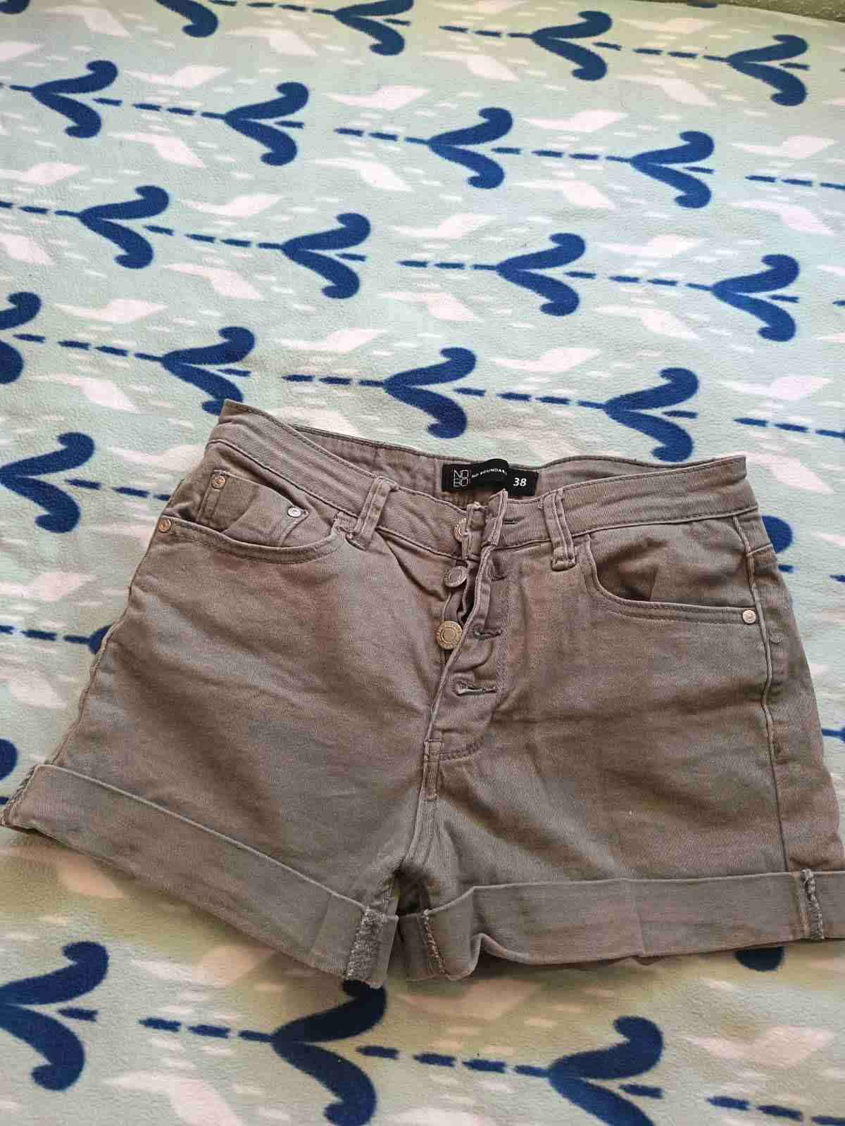 Shorts de mezclilla verde musgo - miniatura 1