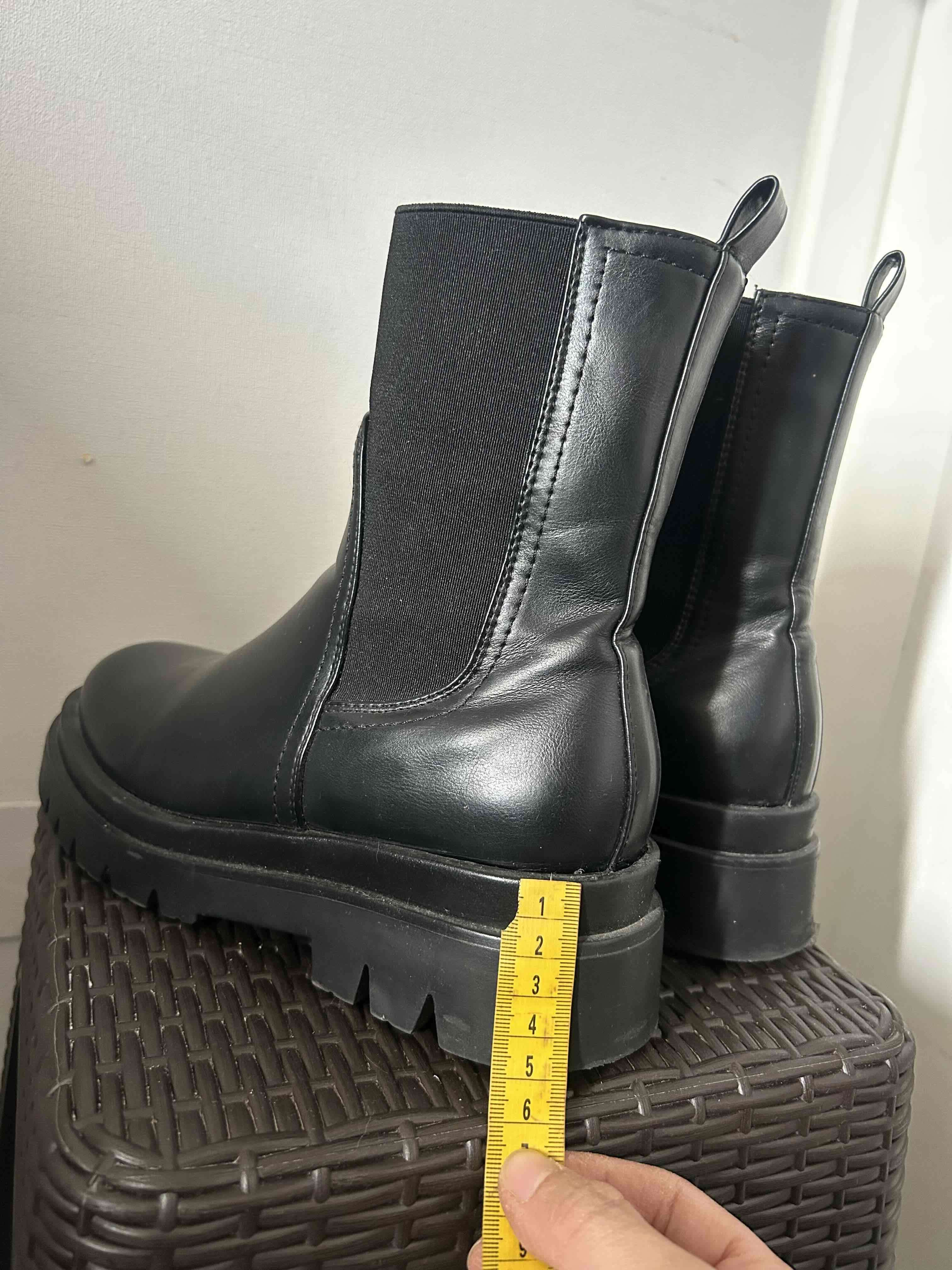 Botines negros de eco cuero - miniatura 3