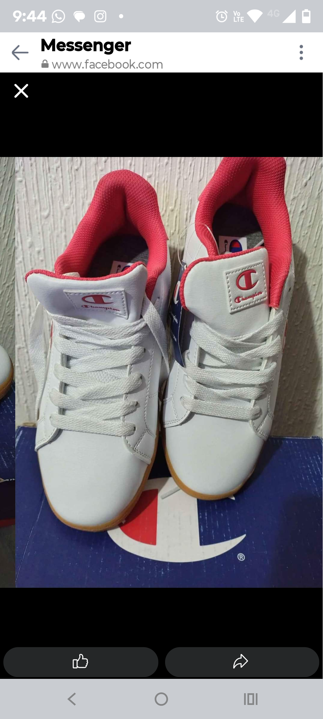 Zapatillas blancas con interior rojo - miniatura 4