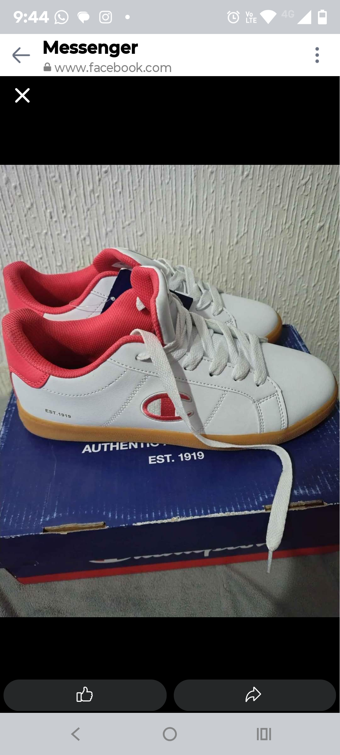 Zapatillas blancas con interior rojo - miniatura 5