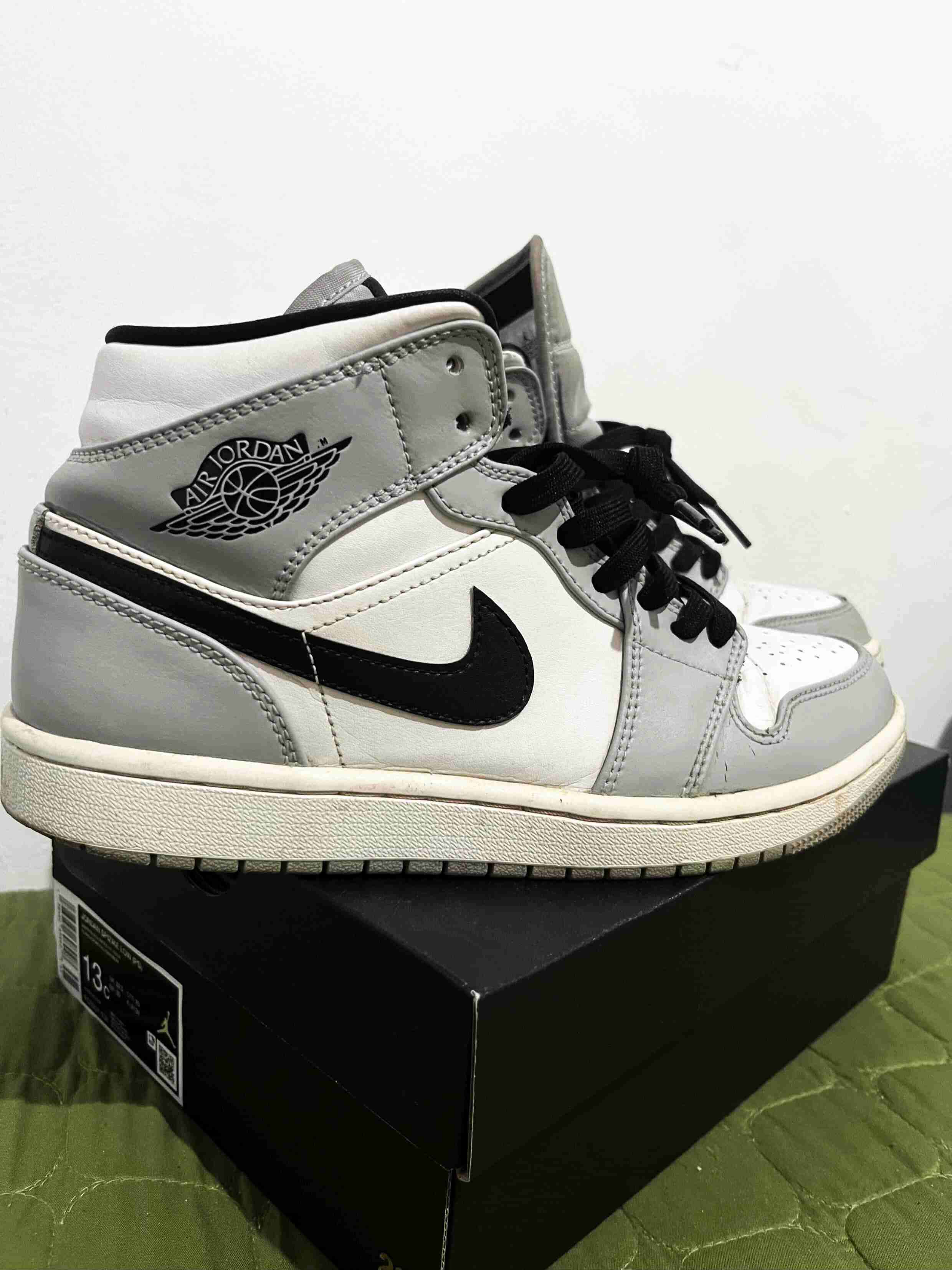 Jordan 1 mid grey smoke - miniatura 2