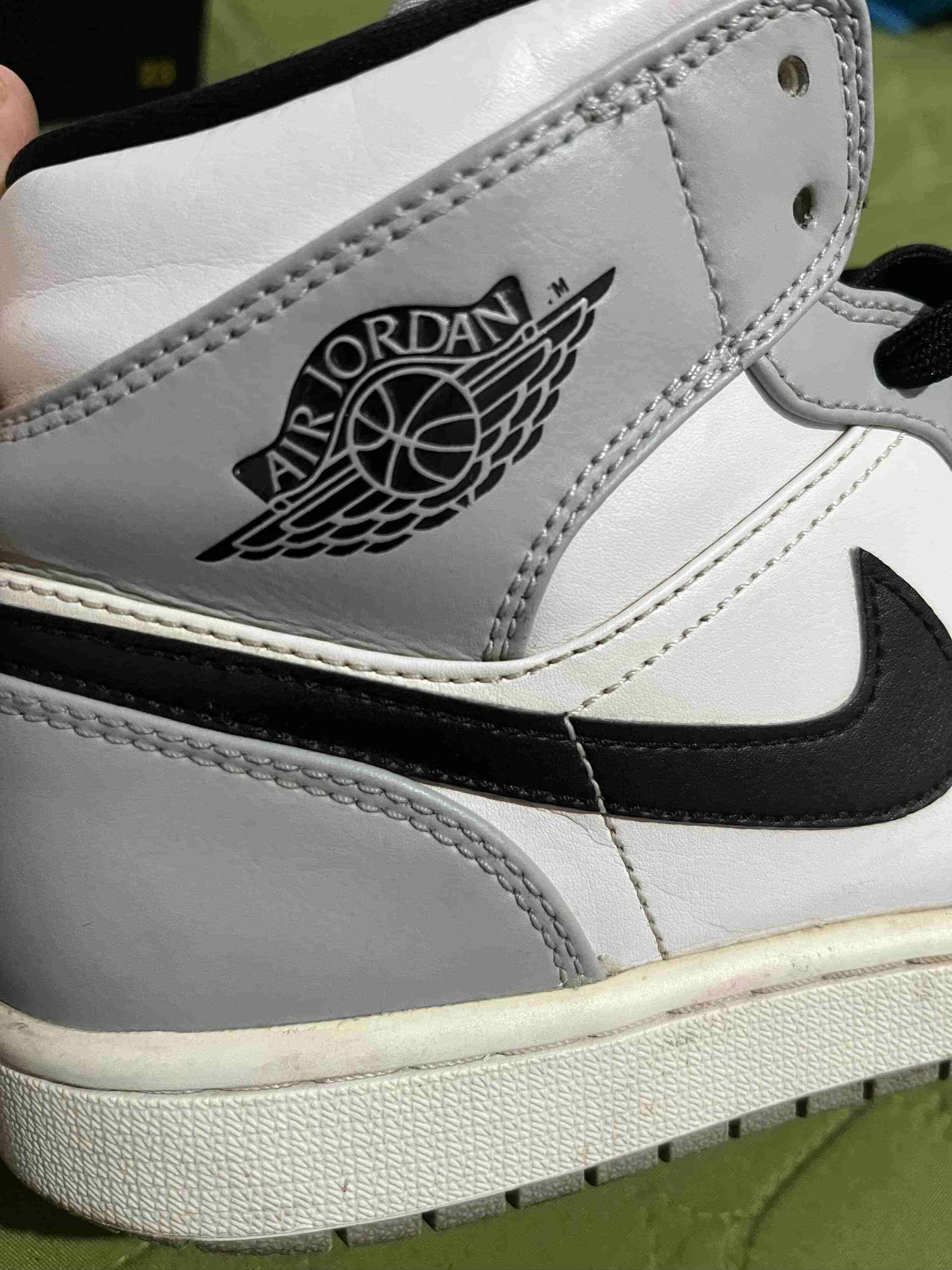 Jordan 1 mid grey smoke - miniatura 3