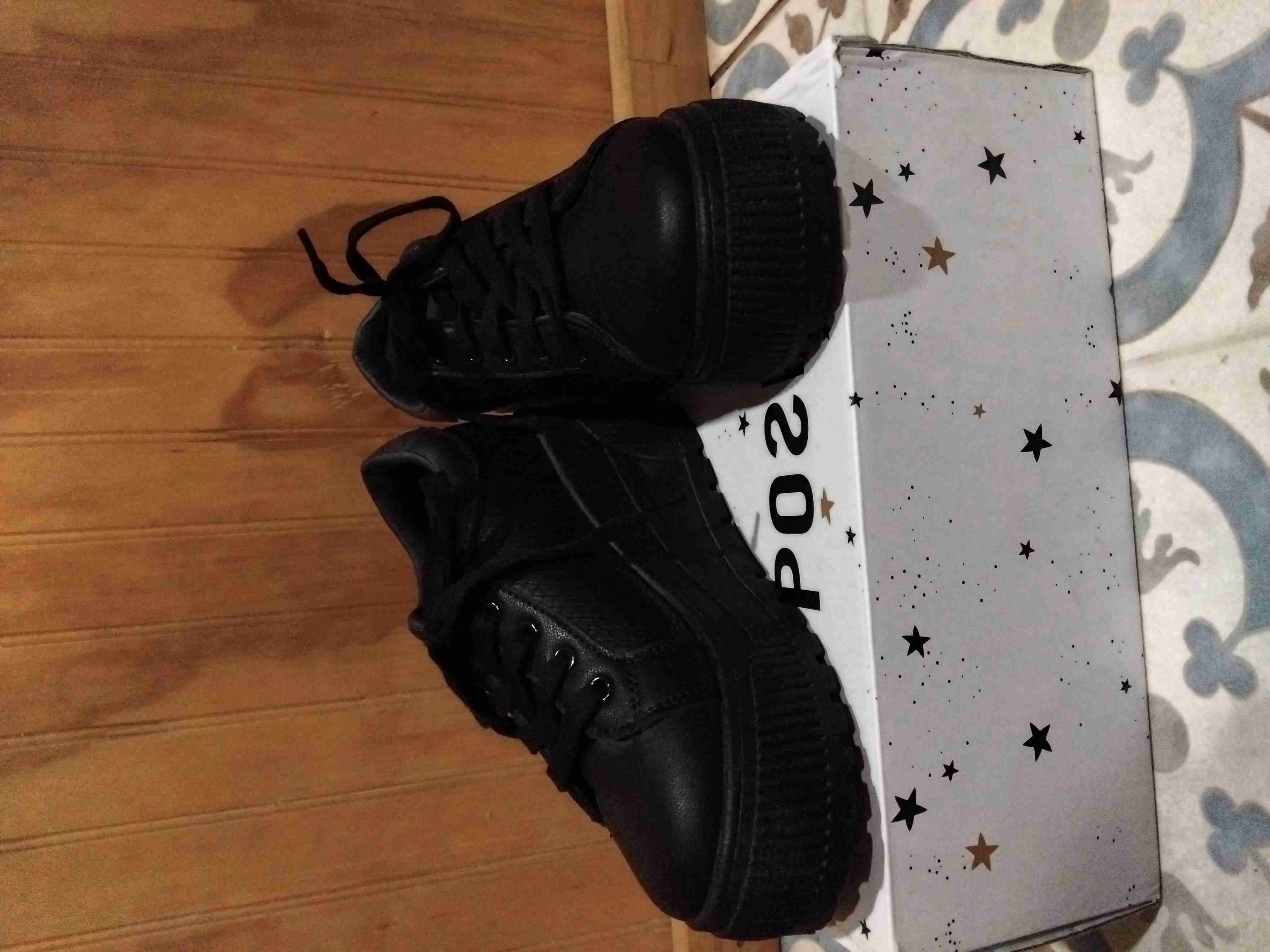 Zapatillas negras plataforma - miniatura 1