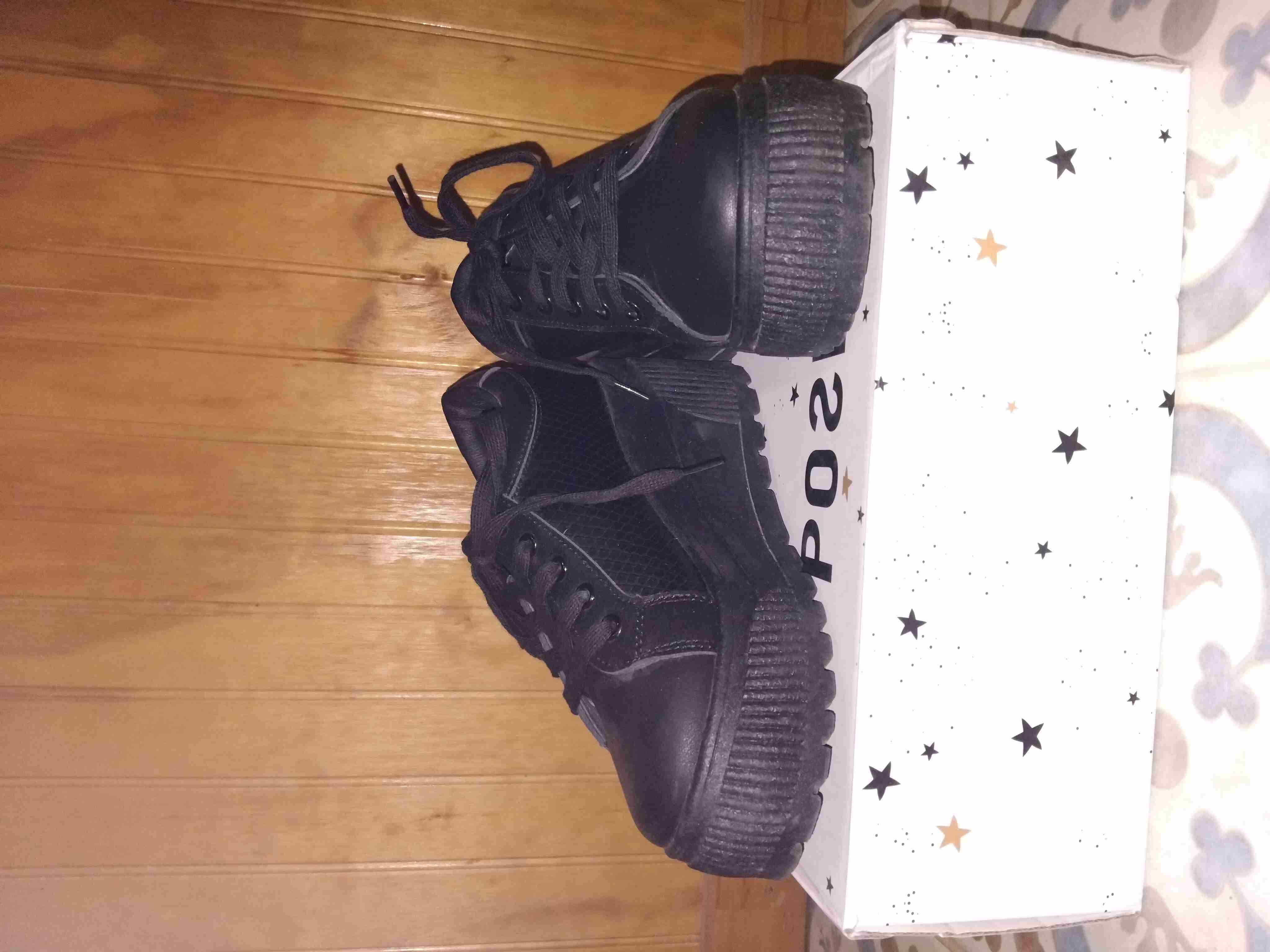 Zapatillas negras plataforma - miniatura 2