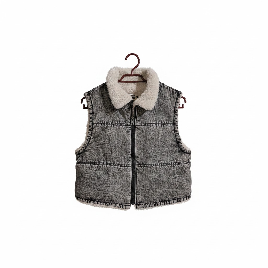 Chaleco sin mangas gris