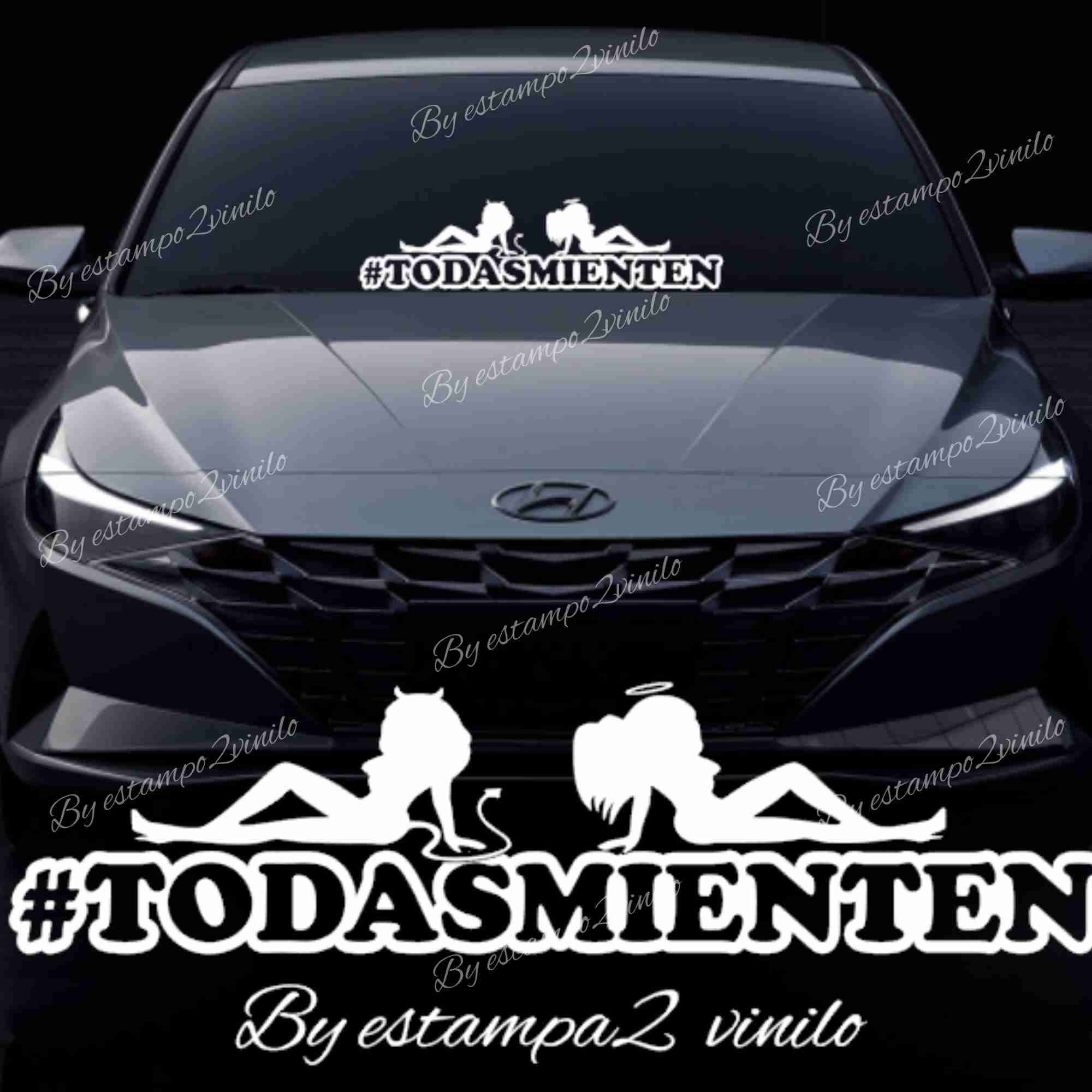Sticker vinilo #TODASMIENTEN