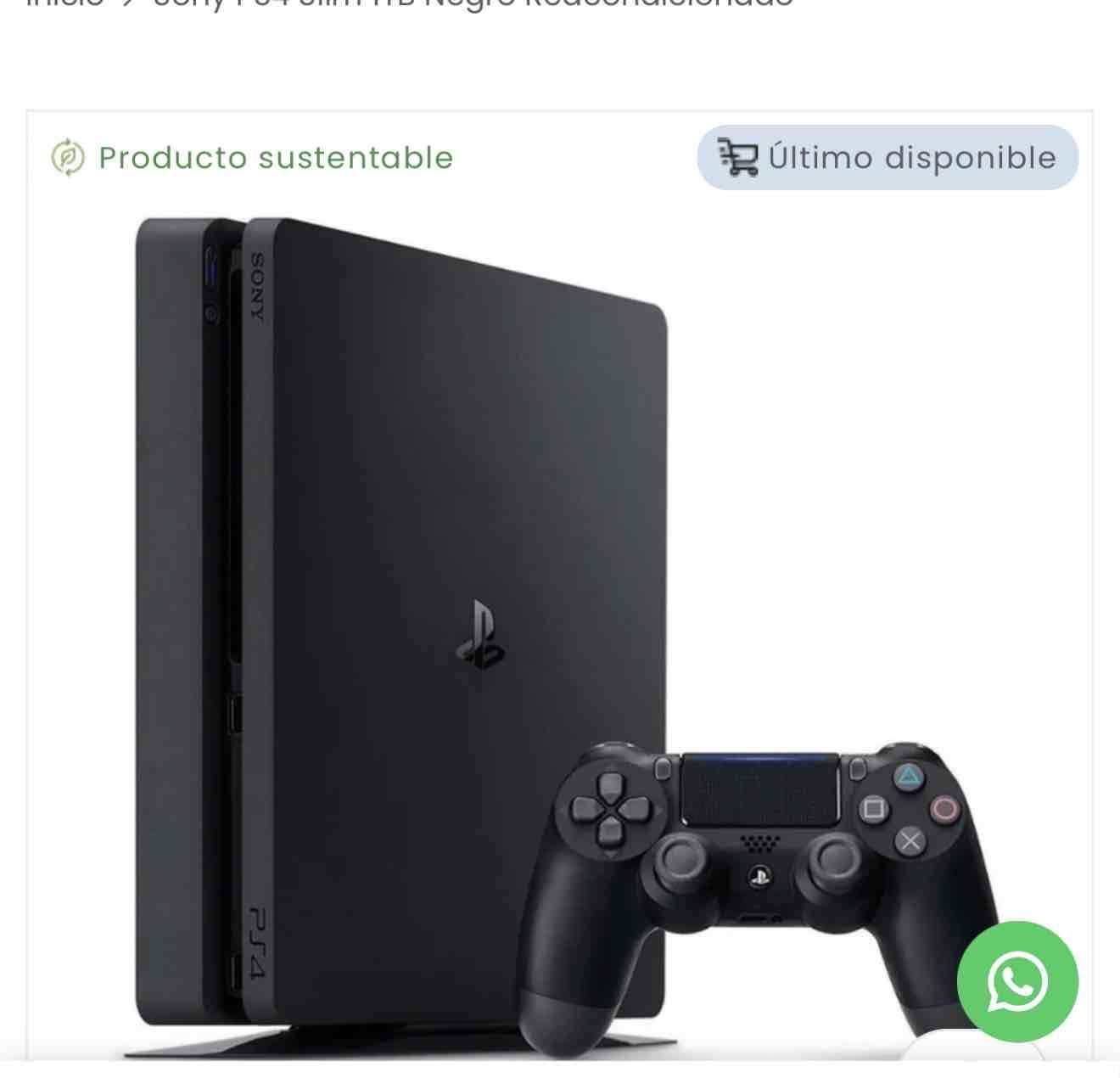Consola PS4 Slim 1TB negro