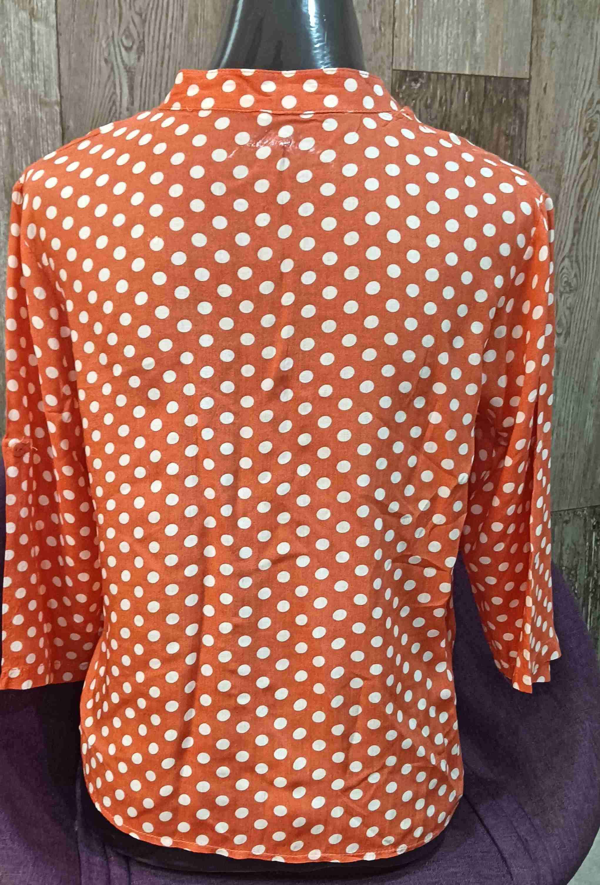 Blusa Naranja con lunares blancos - miniatura 2