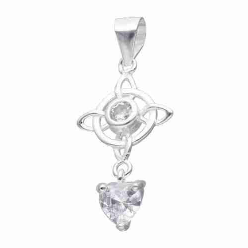 Colgante de plata con circón