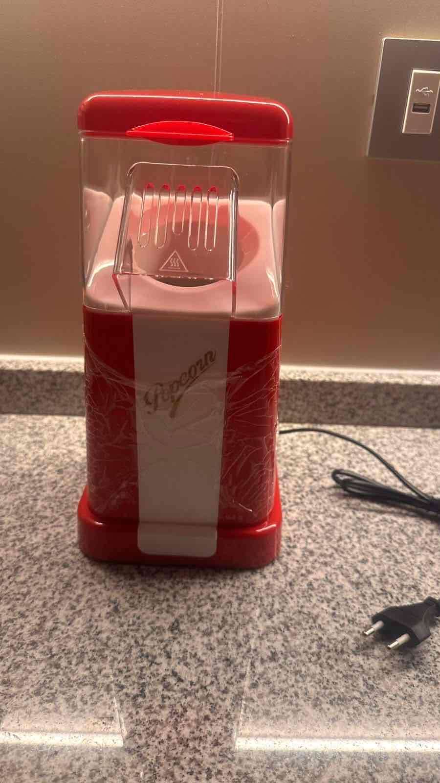 Máquina de palomitas retro roja nueva - miniatura 4