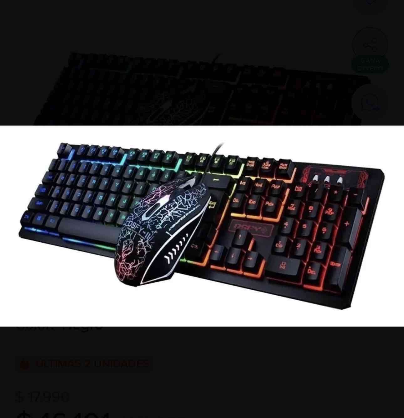 Teclado y mouse gaming RGB - miniatura 2