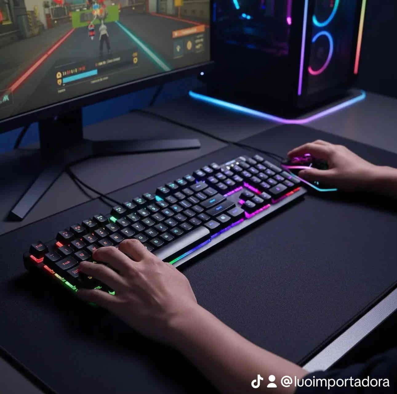 Teclado y mouse gaming RGB - miniatura 3