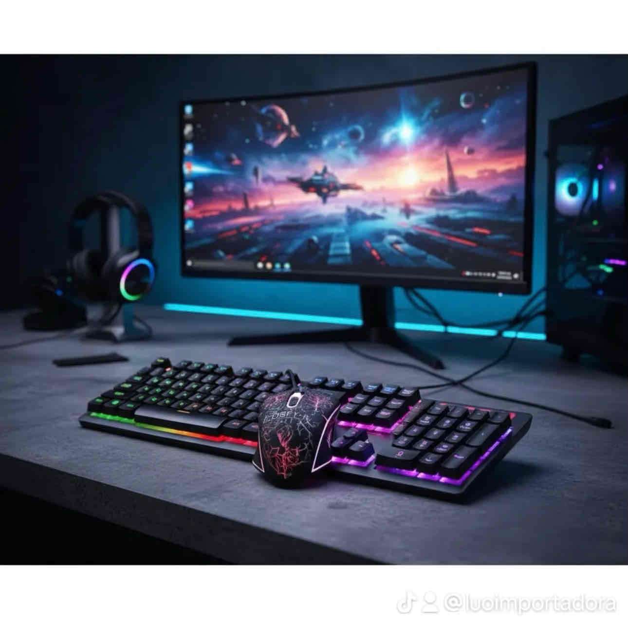 Teclado y mouse gaming RGB - miniatura 5