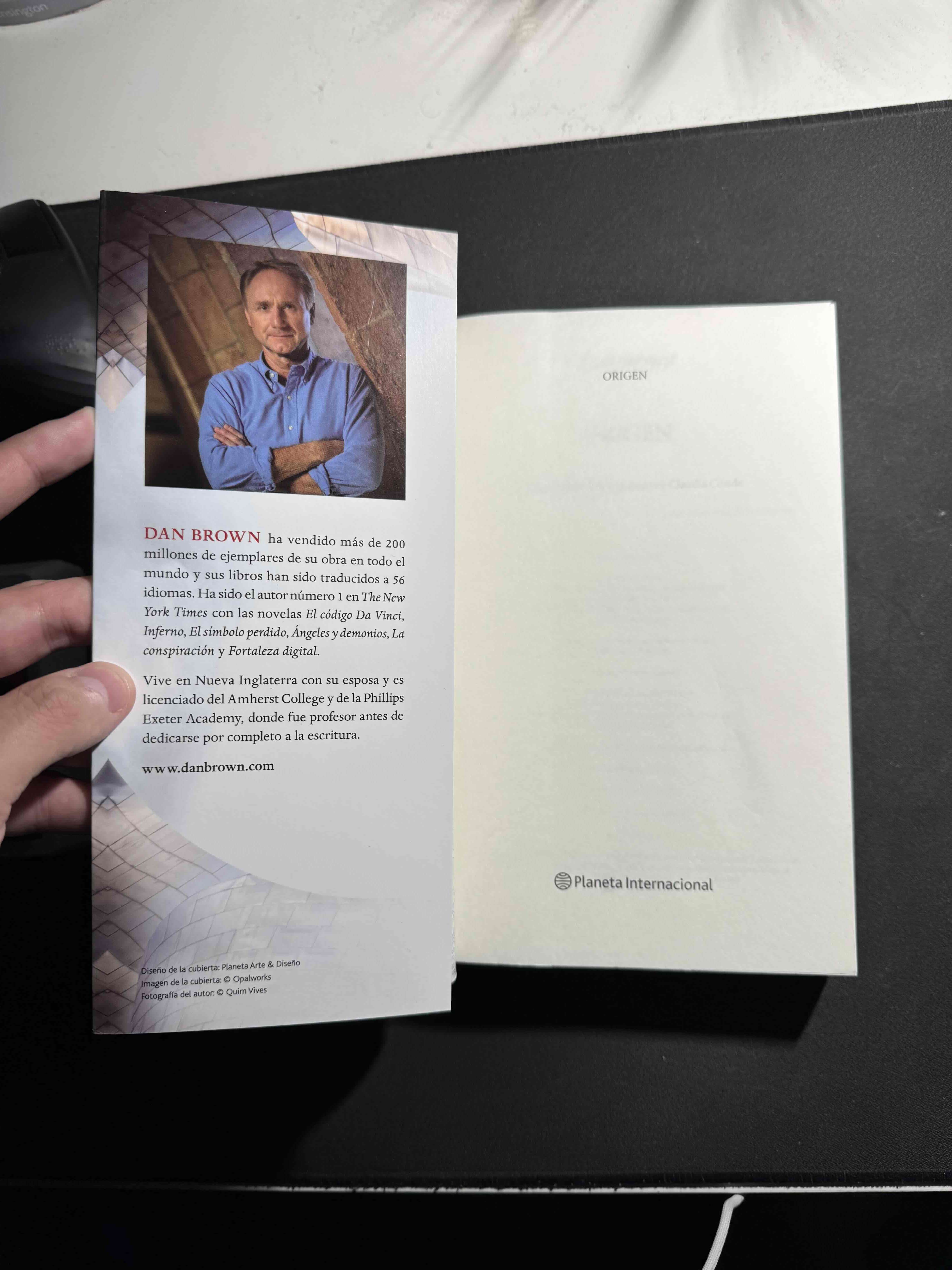 Libro 'Origen' de Dan Brown - miniatura 2