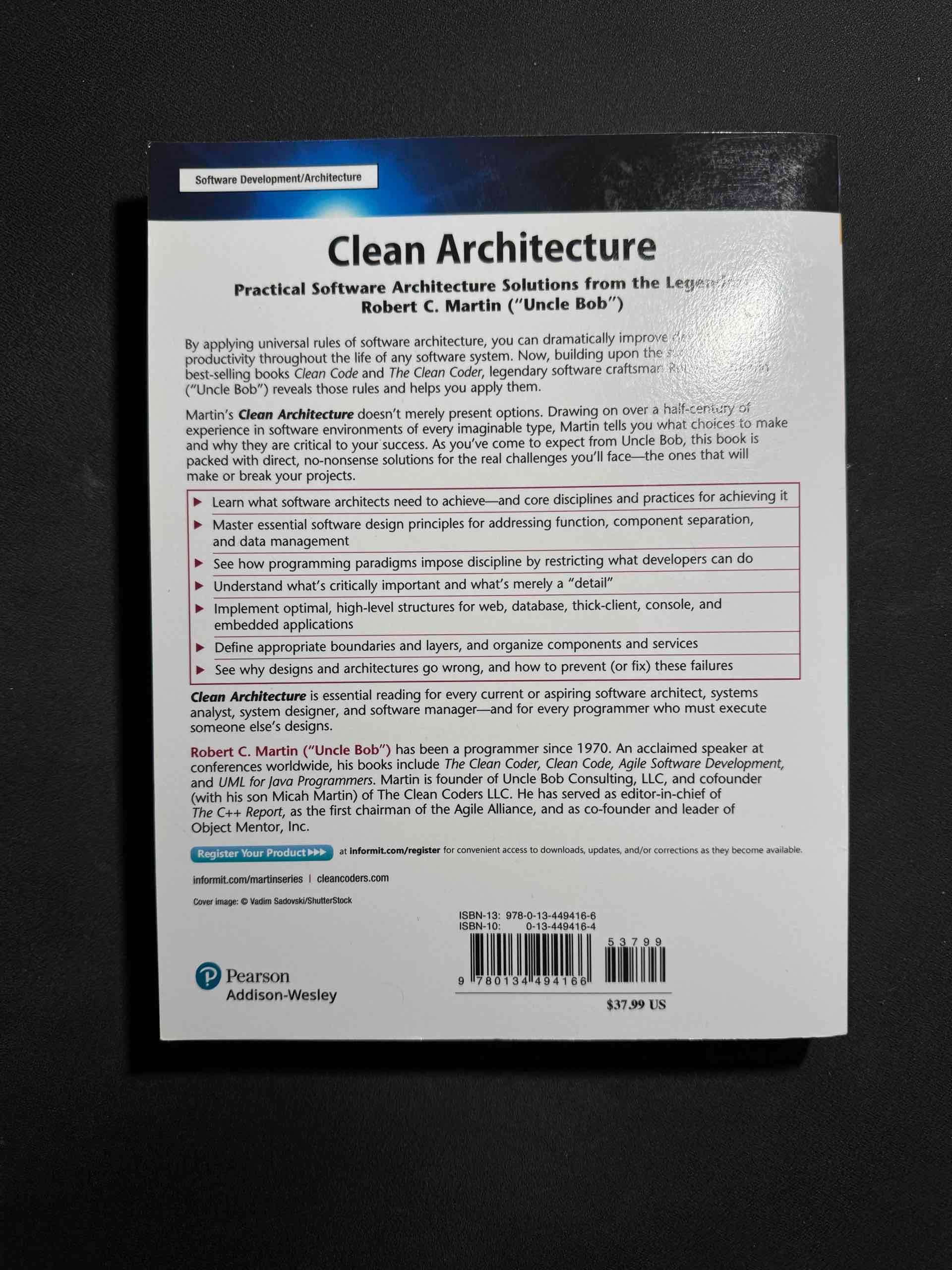 Libro Clean Architecture Robert C. Martin - miniatura 2