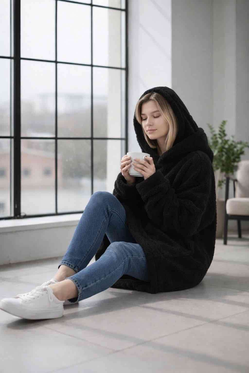 Maxi poleron sherpa chiporro - miniatura 2