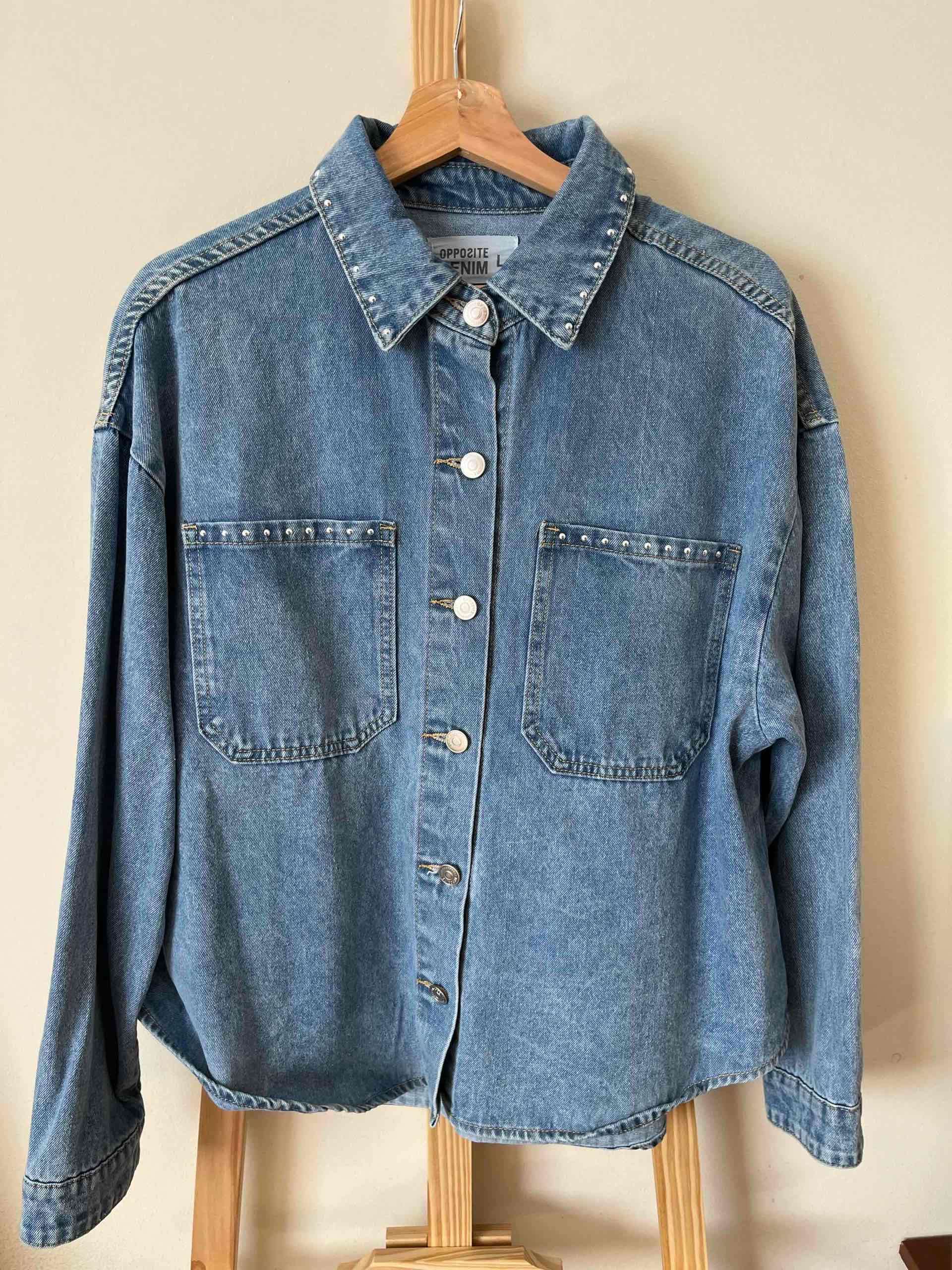 Chaqueta de mezclilla azul