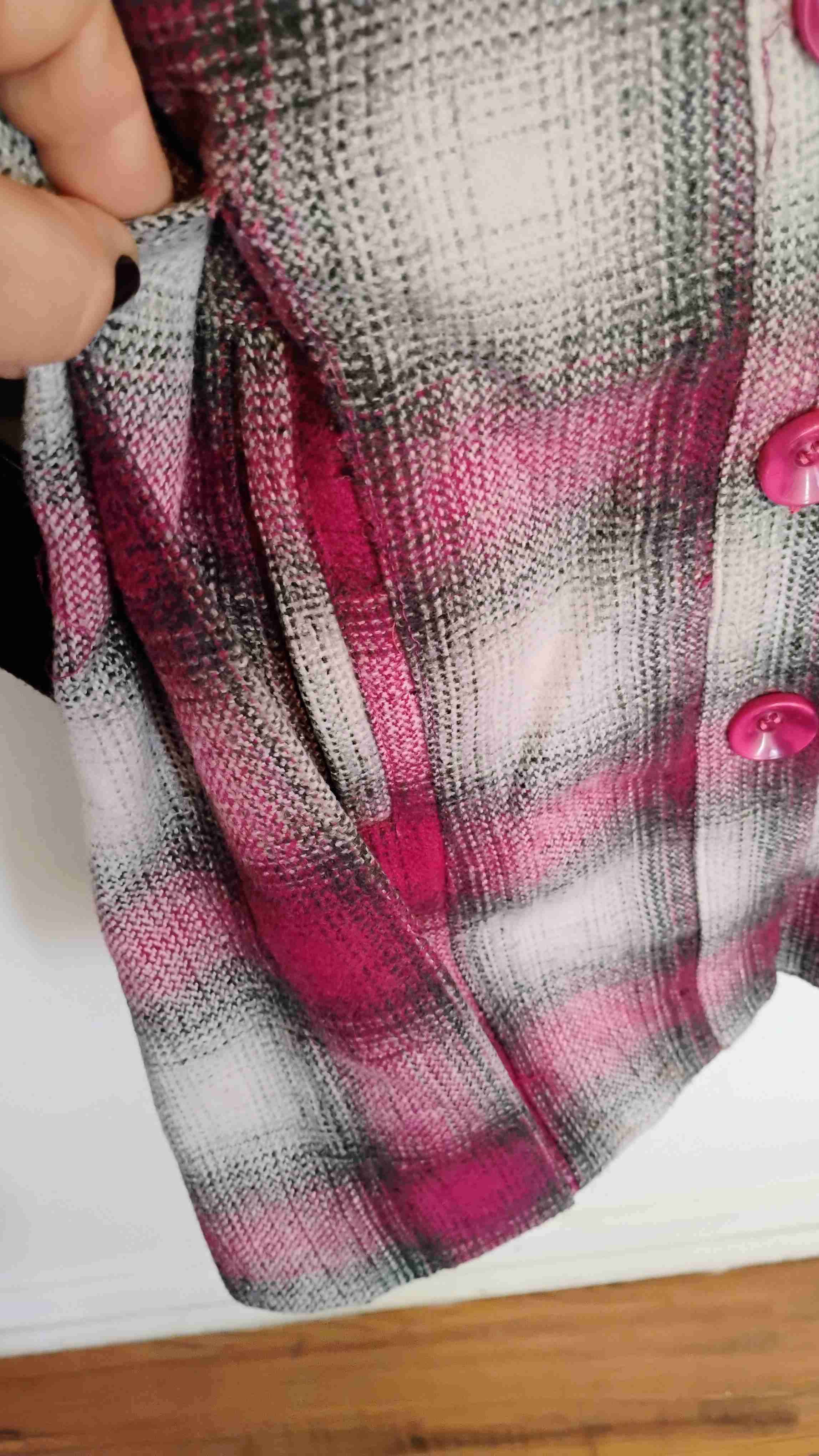 Chaqueta de cuadros rosa - miniatura 6