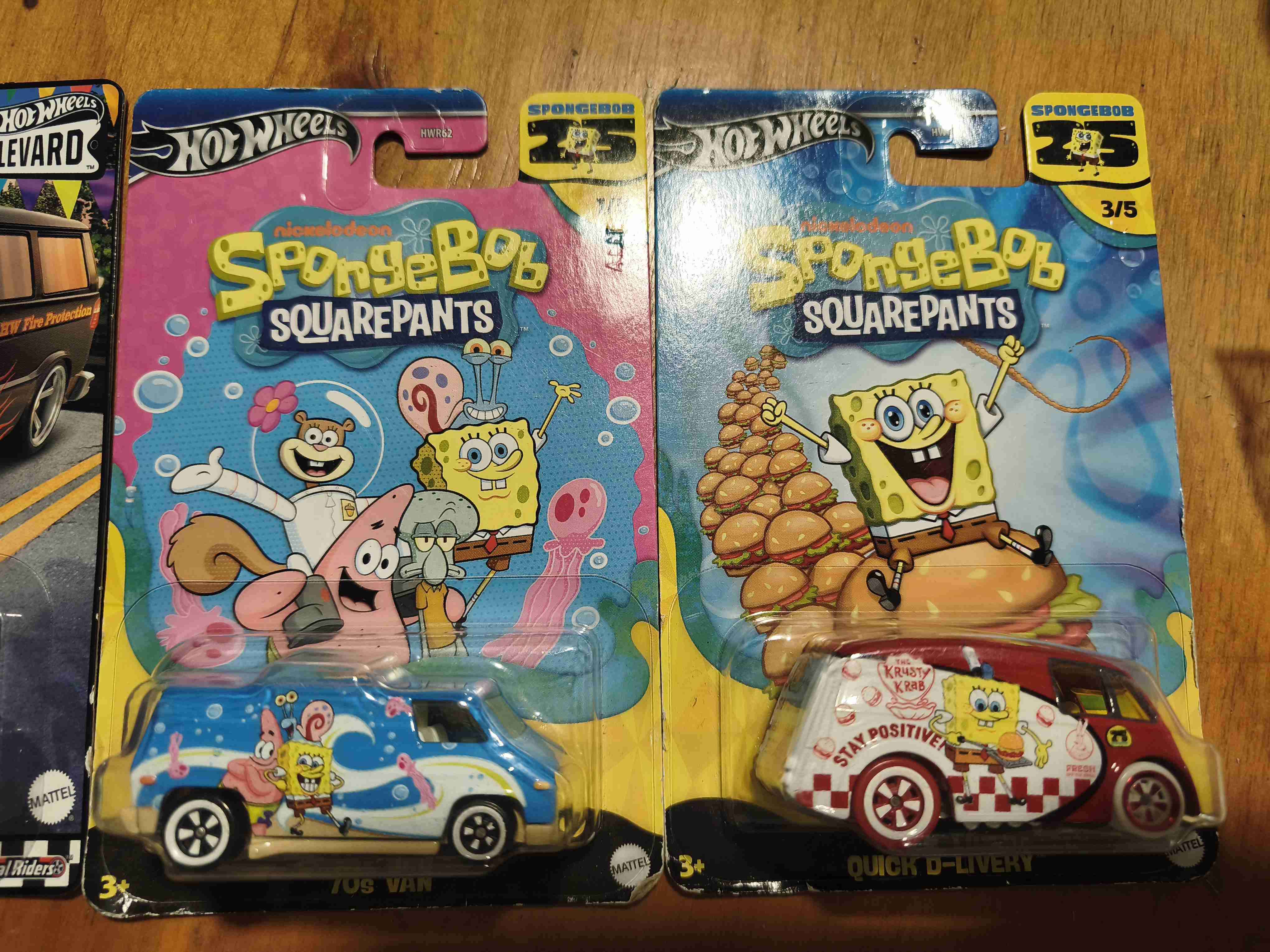 Set de autos Hot Wheels Bob Esponja