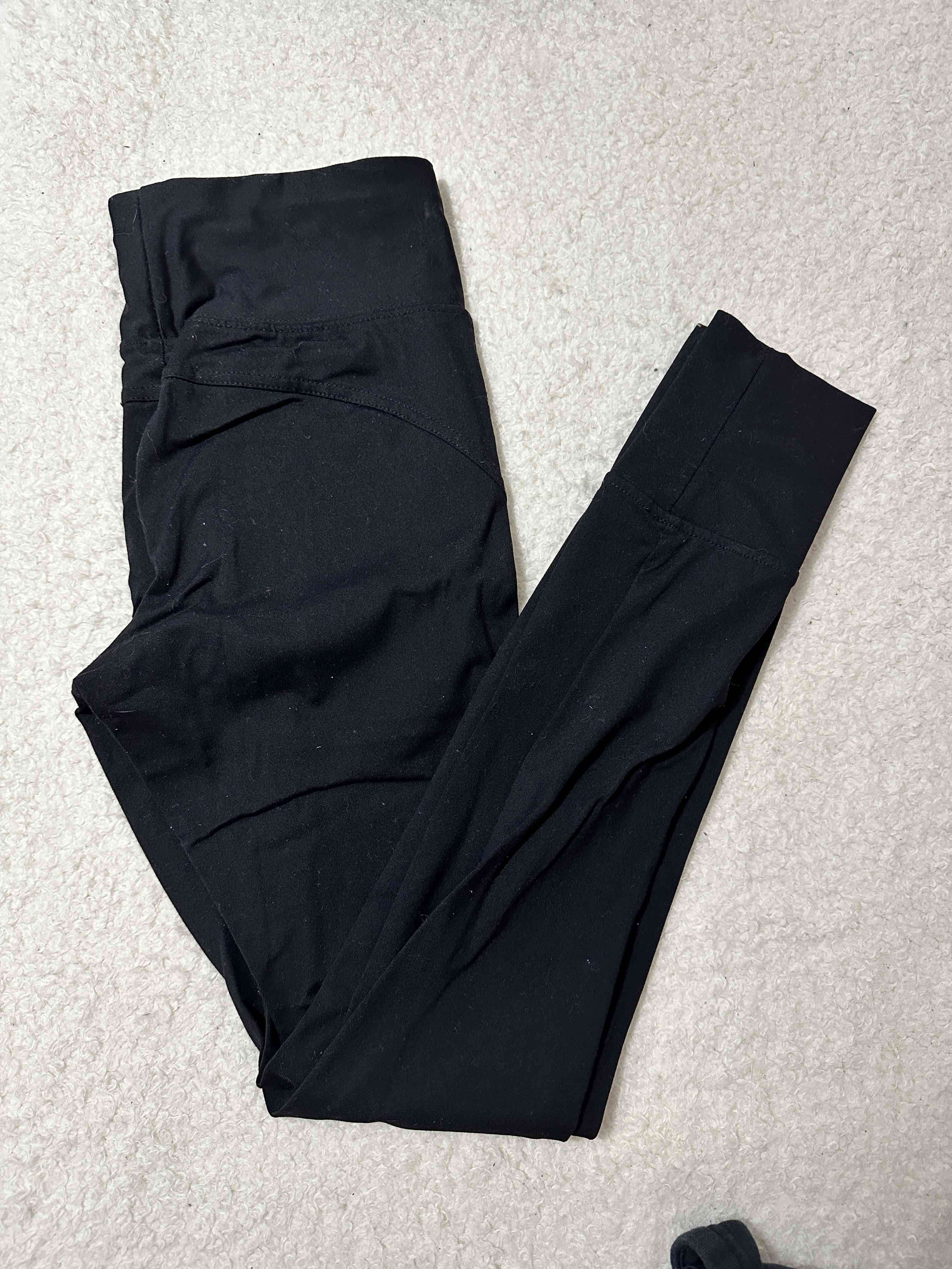 Leggings negros básicos de marca - miniatura 3