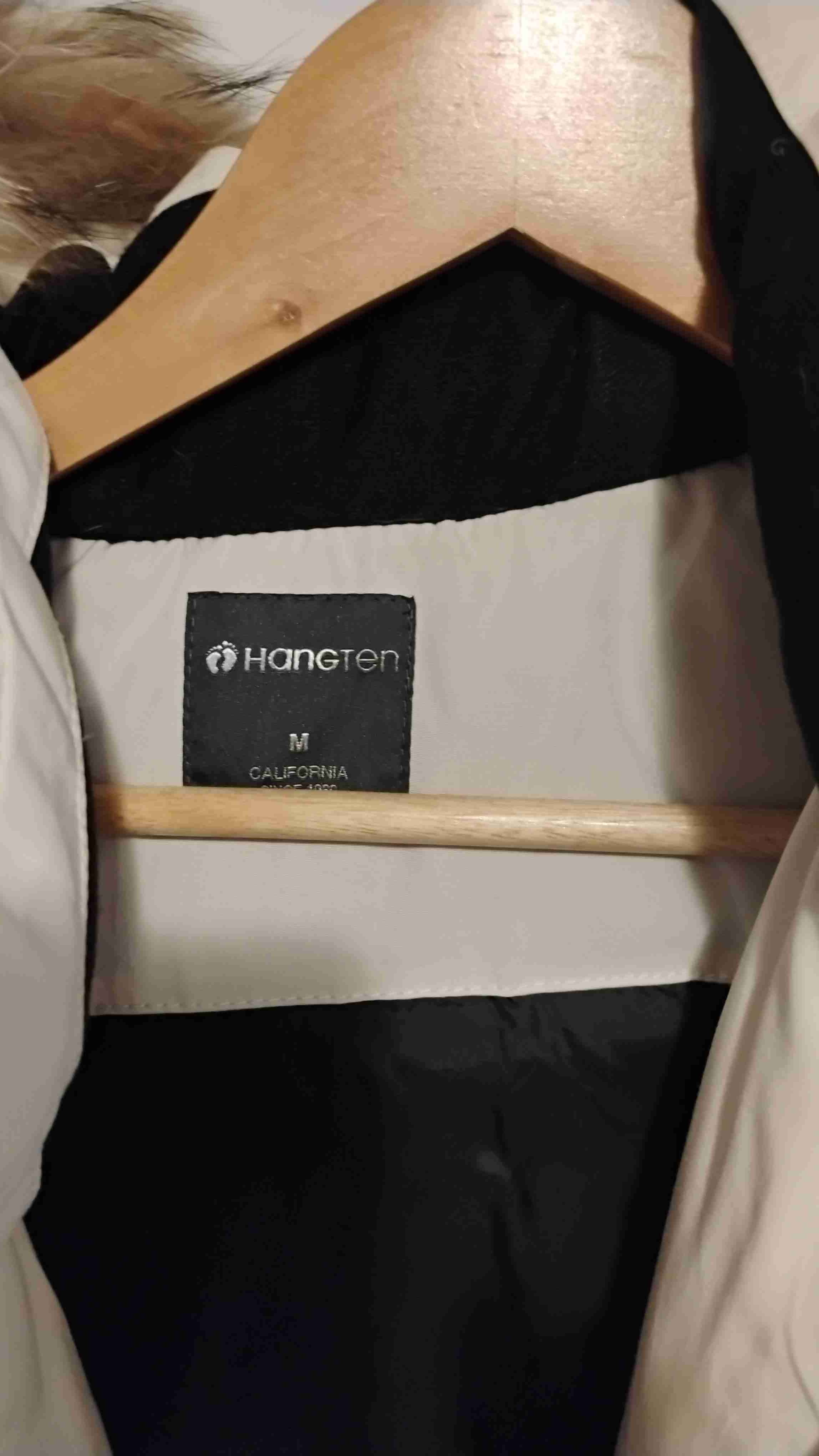 Parka blanco invierno con capucha de peluche - miniatura 2